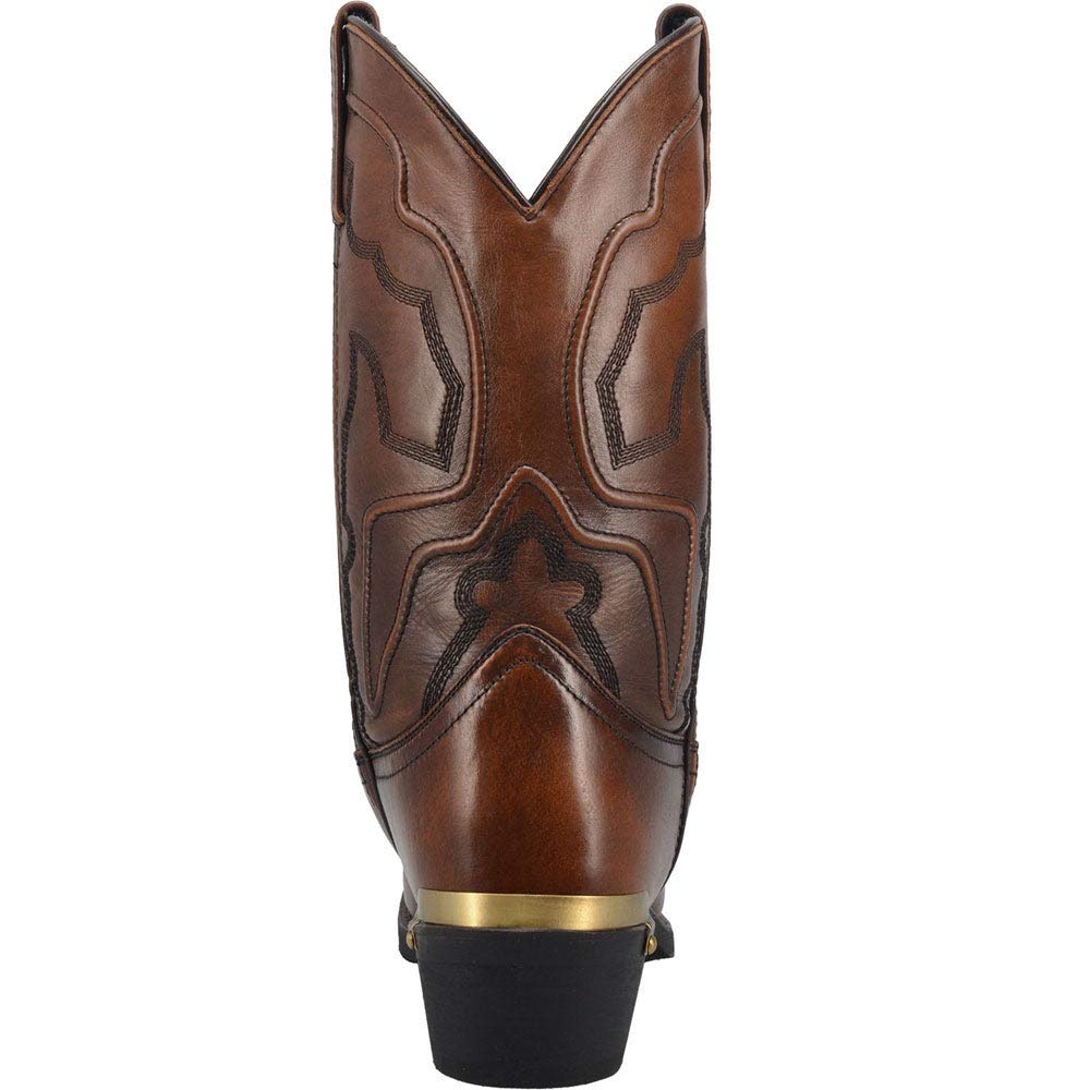 Laredo Dan Post Black Atlas Men's Round Toe Western Boots 68620 - Durable Cowboy Boots for Country Dancing, Rodeo & Casual Wear