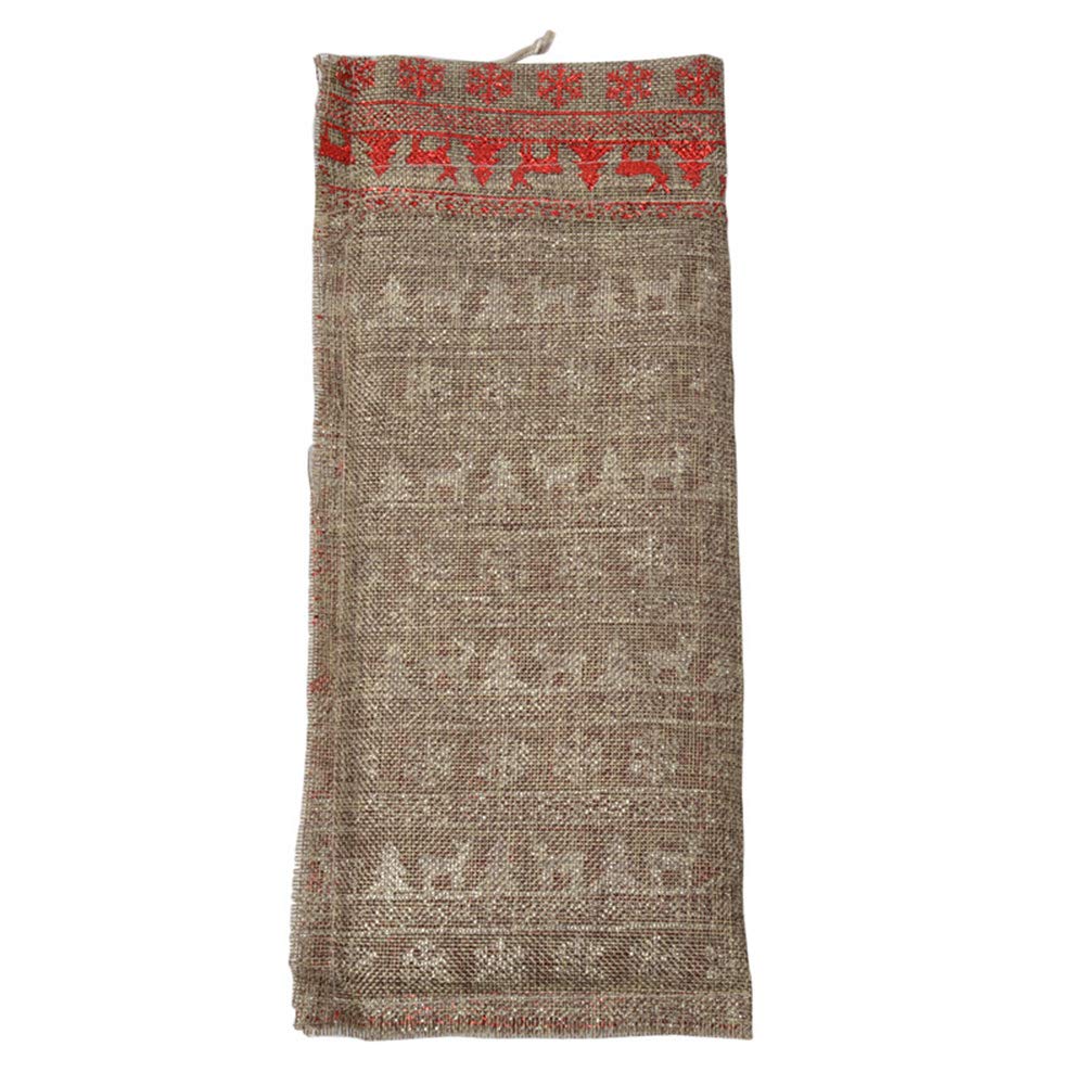 3 Pack Christmas Wine Bottle Bags - Burlap Drawstring Gift Bags for Wine, Candy & Holiday Gifts | Perfect for Christmas Parties, Home Decor & Festive Gift Wrapping