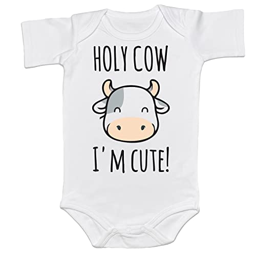 Cow-Short Sleeve Romper