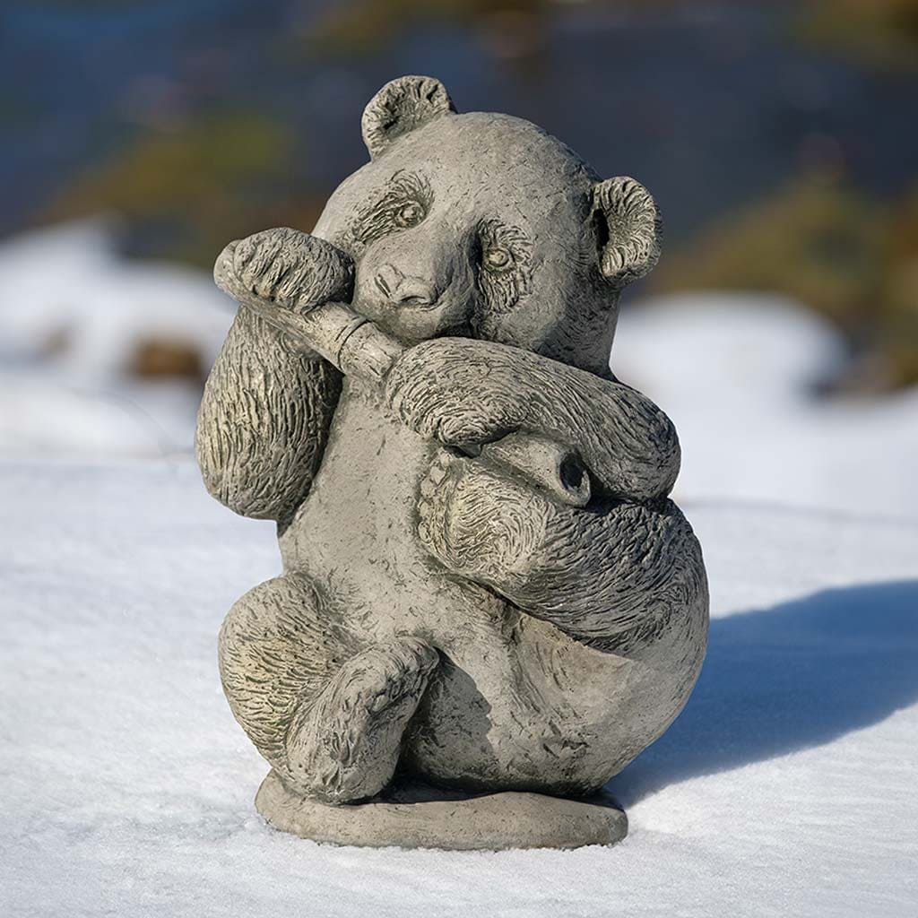 Campania International Panda Cub Garden Statue - Cute Outdoor Decor for Patio, Yard & Garden - Perfect for Asian-Themed Landscaping & Wildlife Lovers