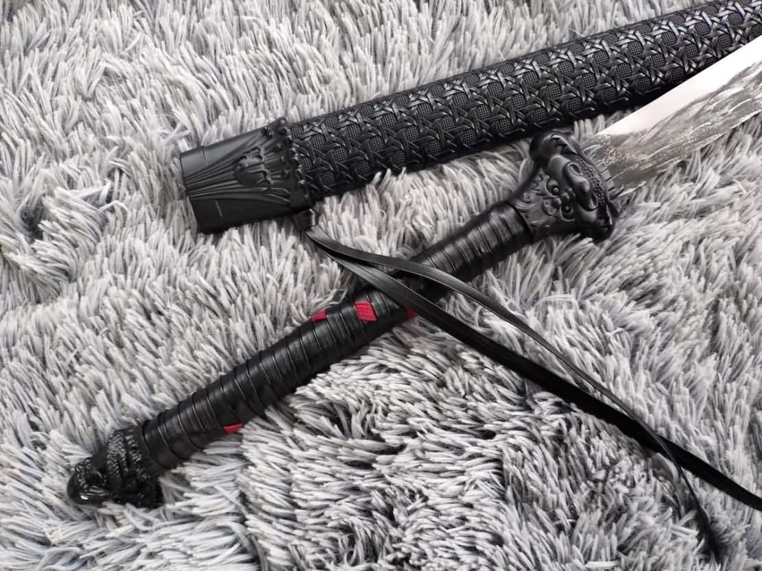 Handmade Chinese Sword - High Carbon Steel Blade with Alloy Fittings | Authentic Kung Fu Weapon | Perfect for Martial Arts Training, Cosplay & Collectors