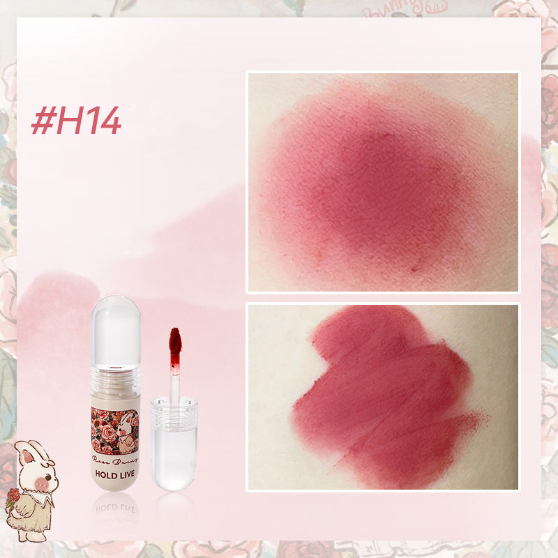 HOLD LIVE Bunny Garden Velvet Lip Cream - Long Lasting Matte Liquid Lipstick, Hydrating Non-Drying, Vegan & Cruelty Free - Perfect for Daily Wear, Parties & Special Occasions