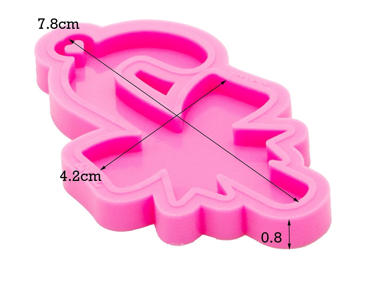 Angel Wings Christmas Crutches & Bow Keychain Molds - DIY Epoxy Resin Silicone Molds for Polymer Clay, Resin Crafts, Candy, Chocolate, Fondant & Cookies - Perfect for Holiday Gifts & DIY Jewelry Making
