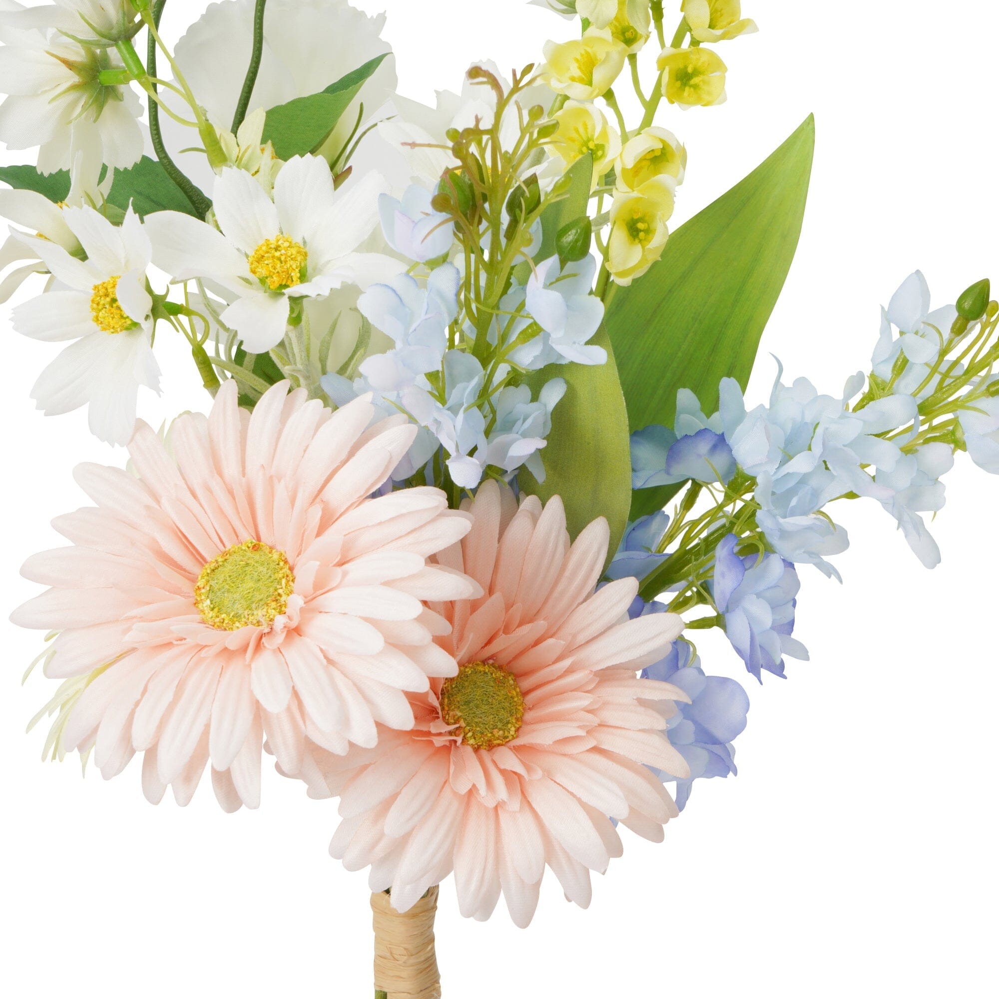 Gerbera Daisy & Cosmos Mixed Bouquet - Light Yellow Fresh Flowers for Weddings, Home Decor & Gifts