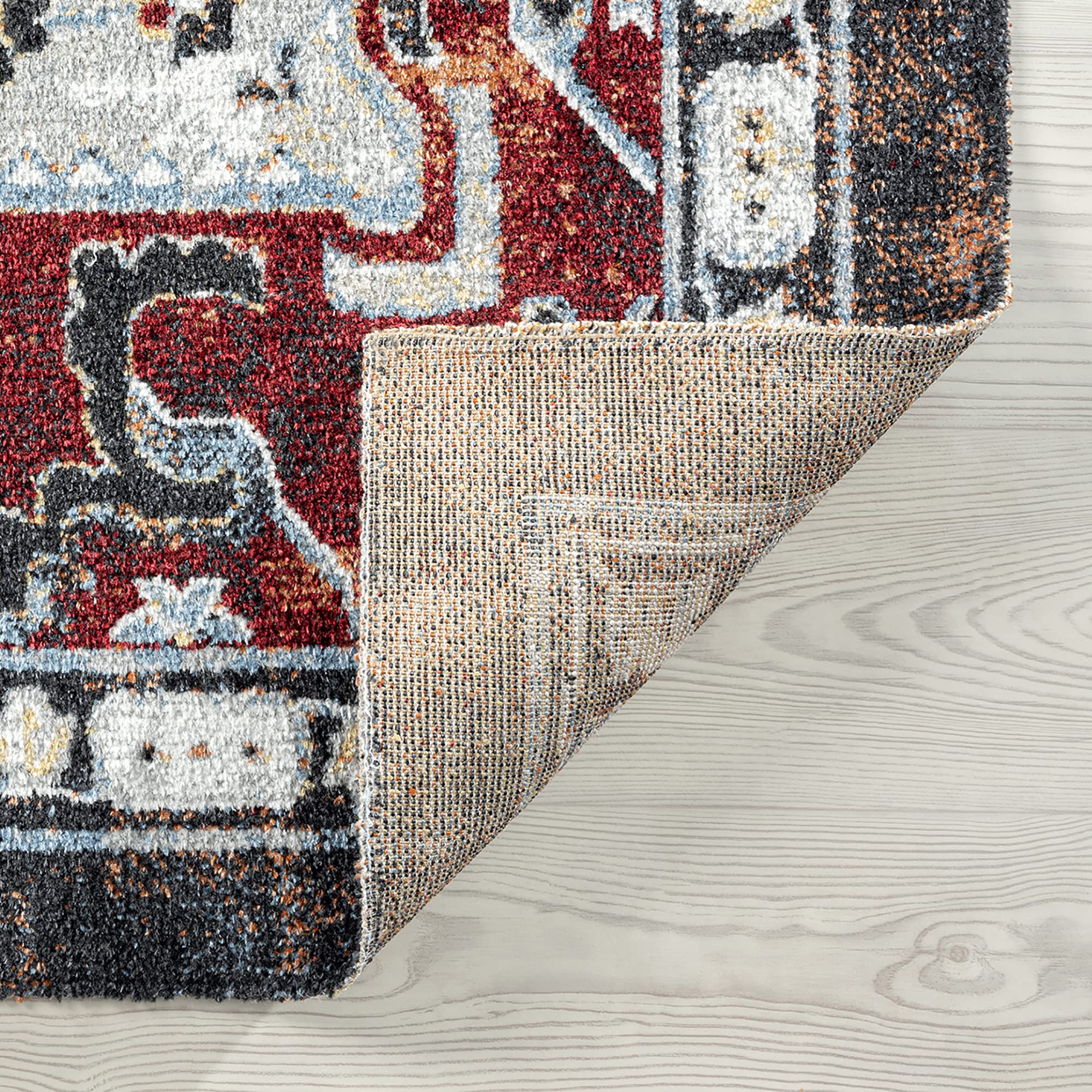 Large 8x10 Aida Red Traditional Oriental Area Rug - Soft Living Room Carpet, Dining Room Rug, Bedroom Floor Mat - Perfect for Home Decor, Kitchen Runner & Entryway - Alfombras para Salas Grandes - Ideal for Cozy Spaces & High-Traffic Areas