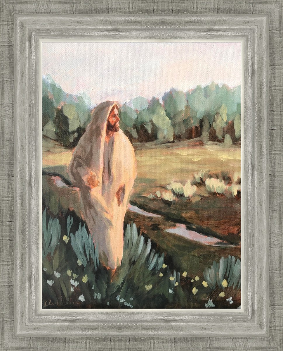 Be Thou Humble by Amber Whitworth - Inspirational Christian Wall Art for Home & Office Decor - Perfect for Living Room, Bedroom, or Gift