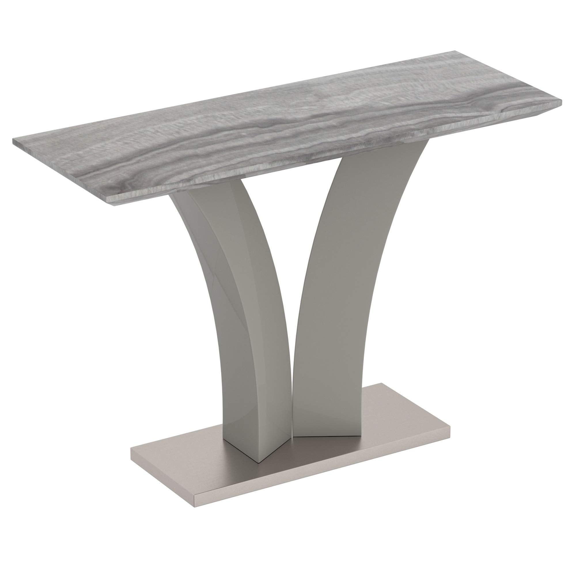 Modern Grey Napoli Console Table - Entryway Sofa Table with Storage Shelf - Perfect for Hallway, Living Room & Bedroom Decor