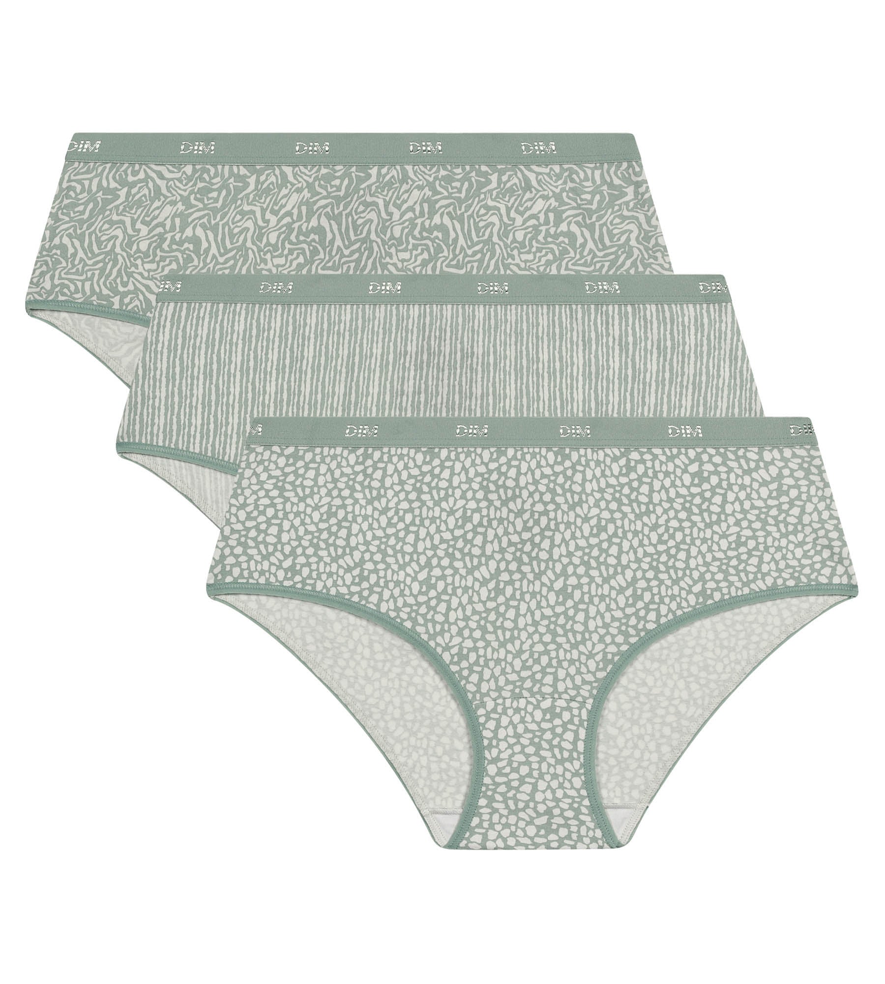 3 Pack Stretch Cotton Animal Print Boxer Briefs for Men - Water Green Color - Soft Breathable Underwear for Daily Wear, Gym & Travel