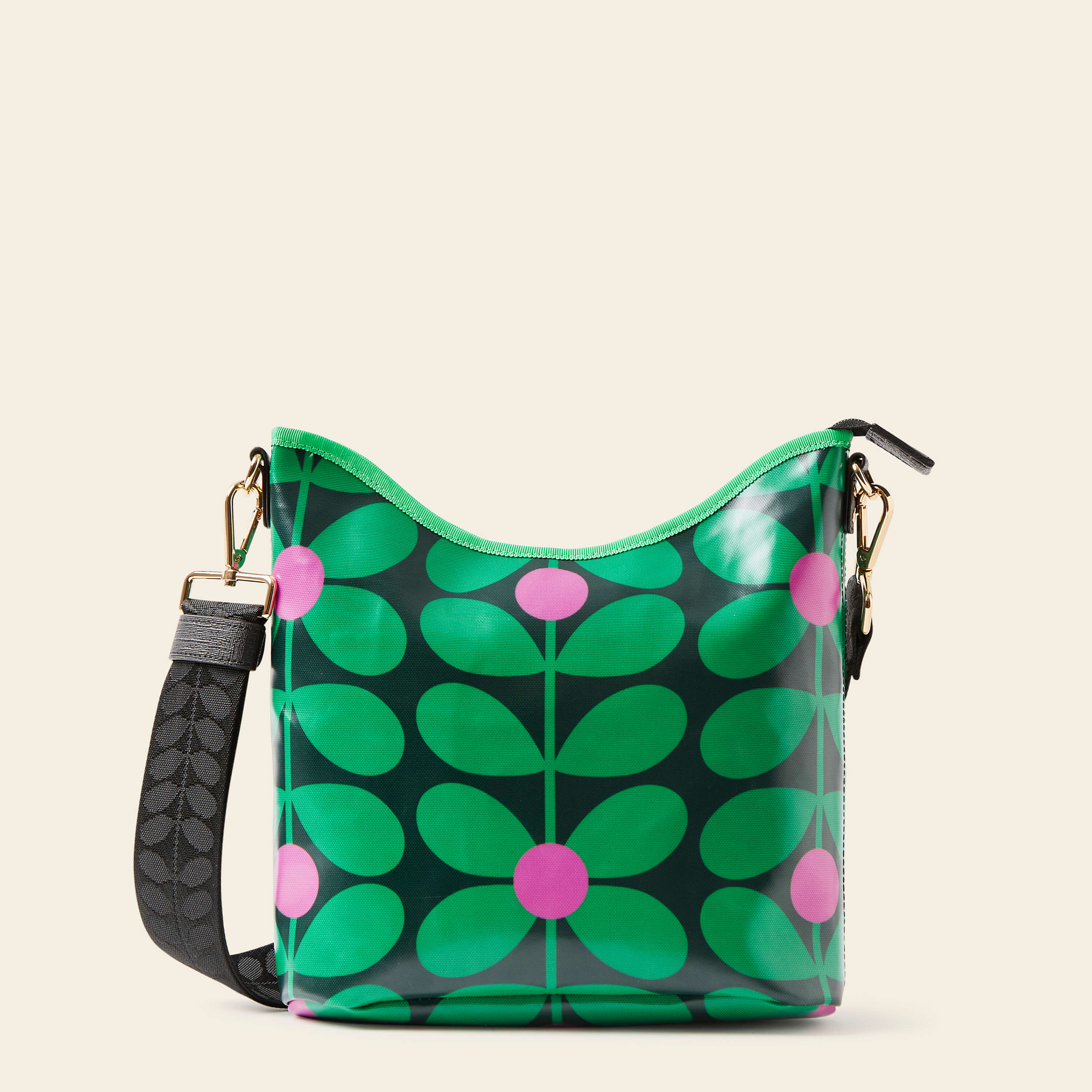 Vintage 60s Style Crossbody Bag with Adjustable Strap - Emerald Green Retro Shoulder Purse for Women | Perfect for Daily Use, Travel & Casual Outings