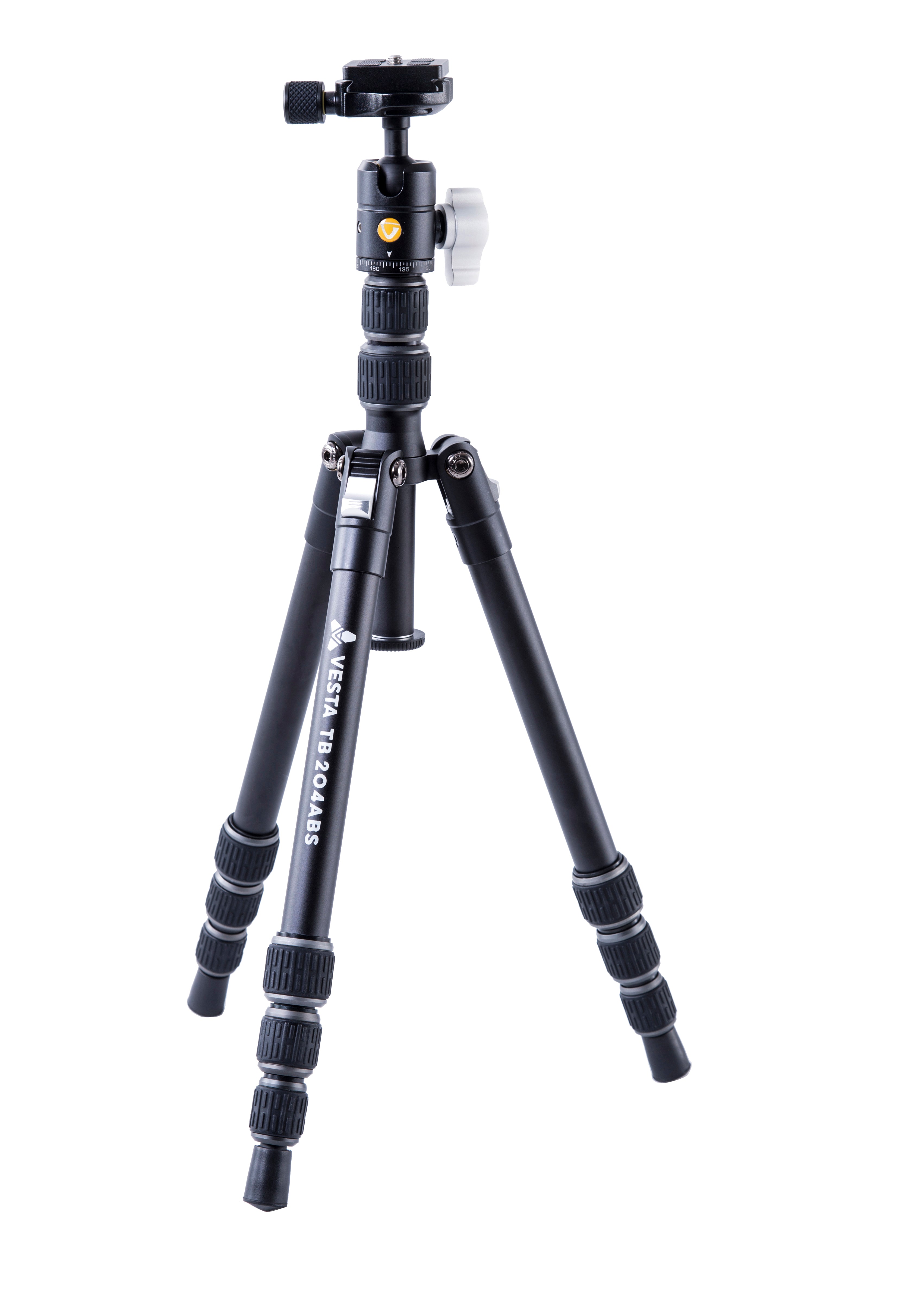 Vesta TB 204ABS Lightweight Aluminum Tripod with T-46 Ball Head - Professional Camera Stand for Photography, Videography & Travel