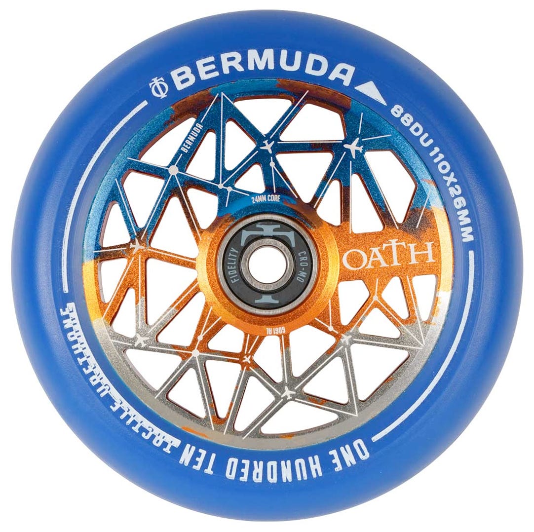 Oath Bermuda 120mm Skateboard Wheels - High Performance for Cruising, Longboarding & Street Skating