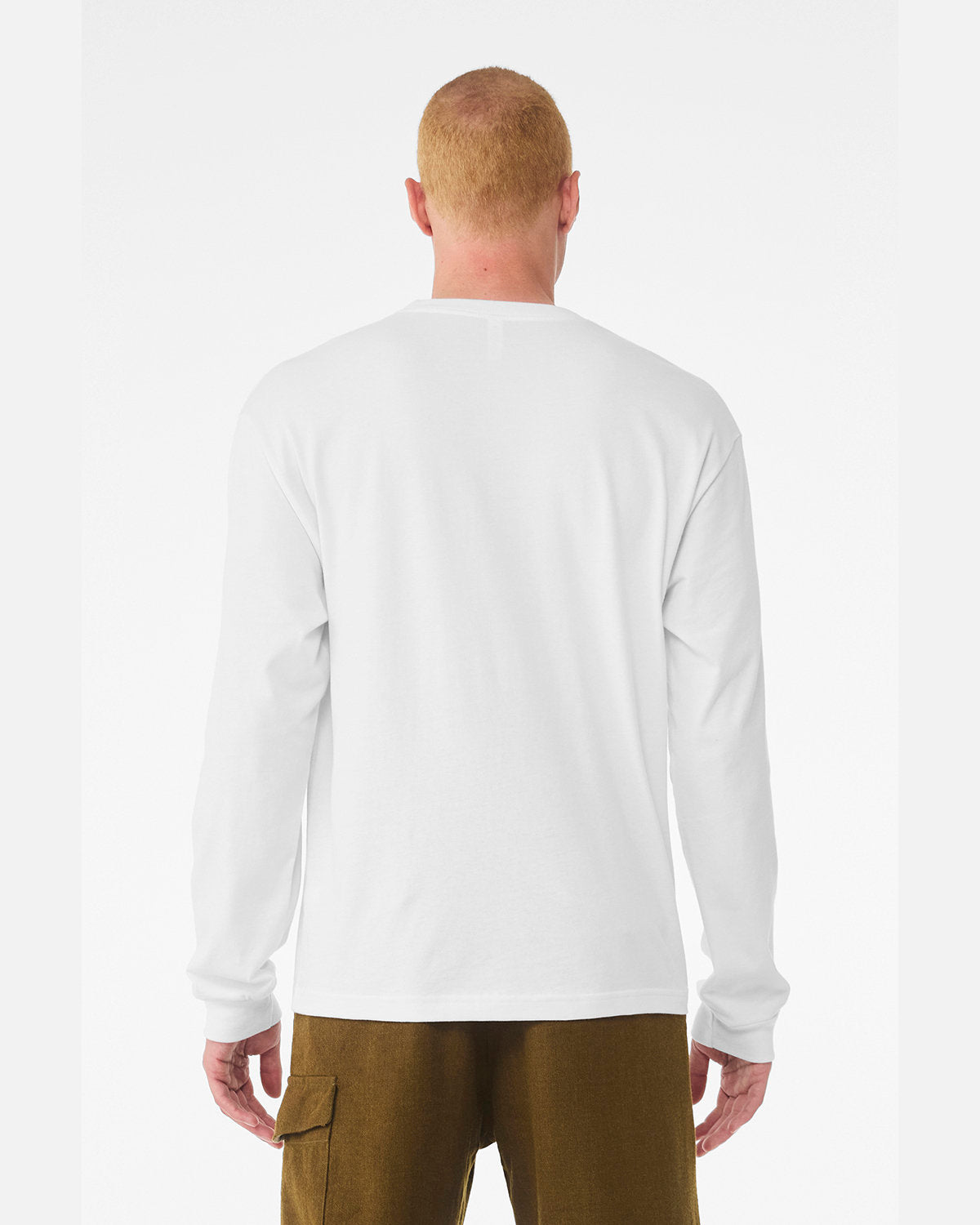 Bella + Canvas 3511 Unisex 6oz Heavyweight Long Sleeve T-Shirt - Soft Cotton Crewneck Tee for Men & Women - Perfect for Casual Wear, Layering & Cold Weather Outfits
