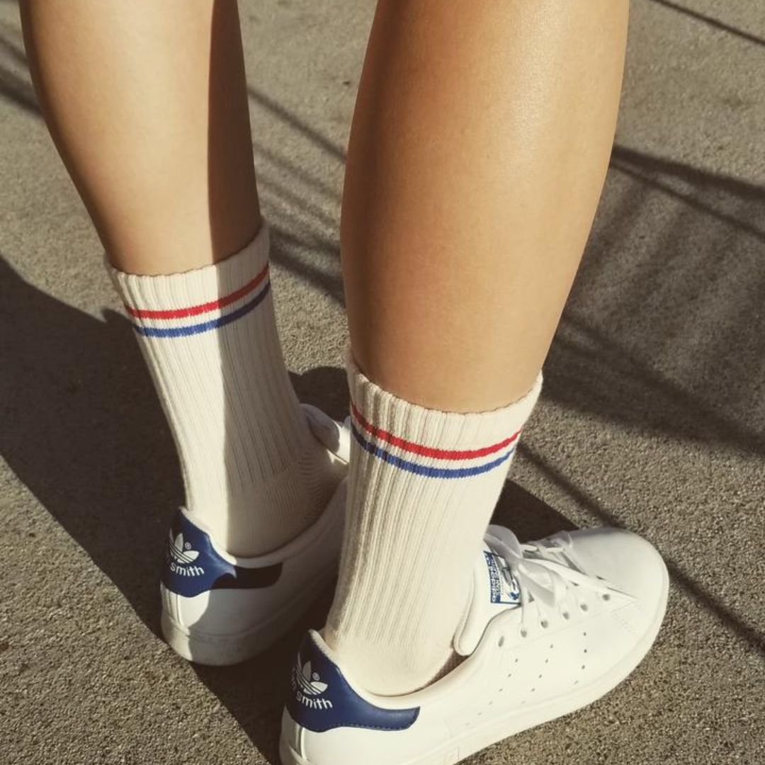 Cozy Boyfriend Socks for Women - Soft Milk White Crew Socks - Perfect for Lounge, Sleep & Gifts