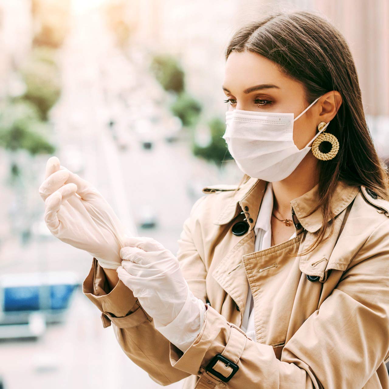 Premium Disposable Latex Gloves - Powder Free, 100 Gloves per Box (1000 Gloves per Case) - Ideal for Medical, Food Service, Cleaning & Home Use