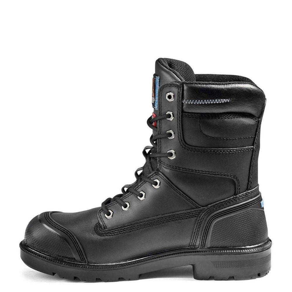 Kodiak Blue Plus Men's Size 8 Aluminum Toe Work Boots - OSHA Approved Safety Shoes for Construction & Industrial Work - Waterproof Black Steel Toe Boots for Heavy Duty Jobs