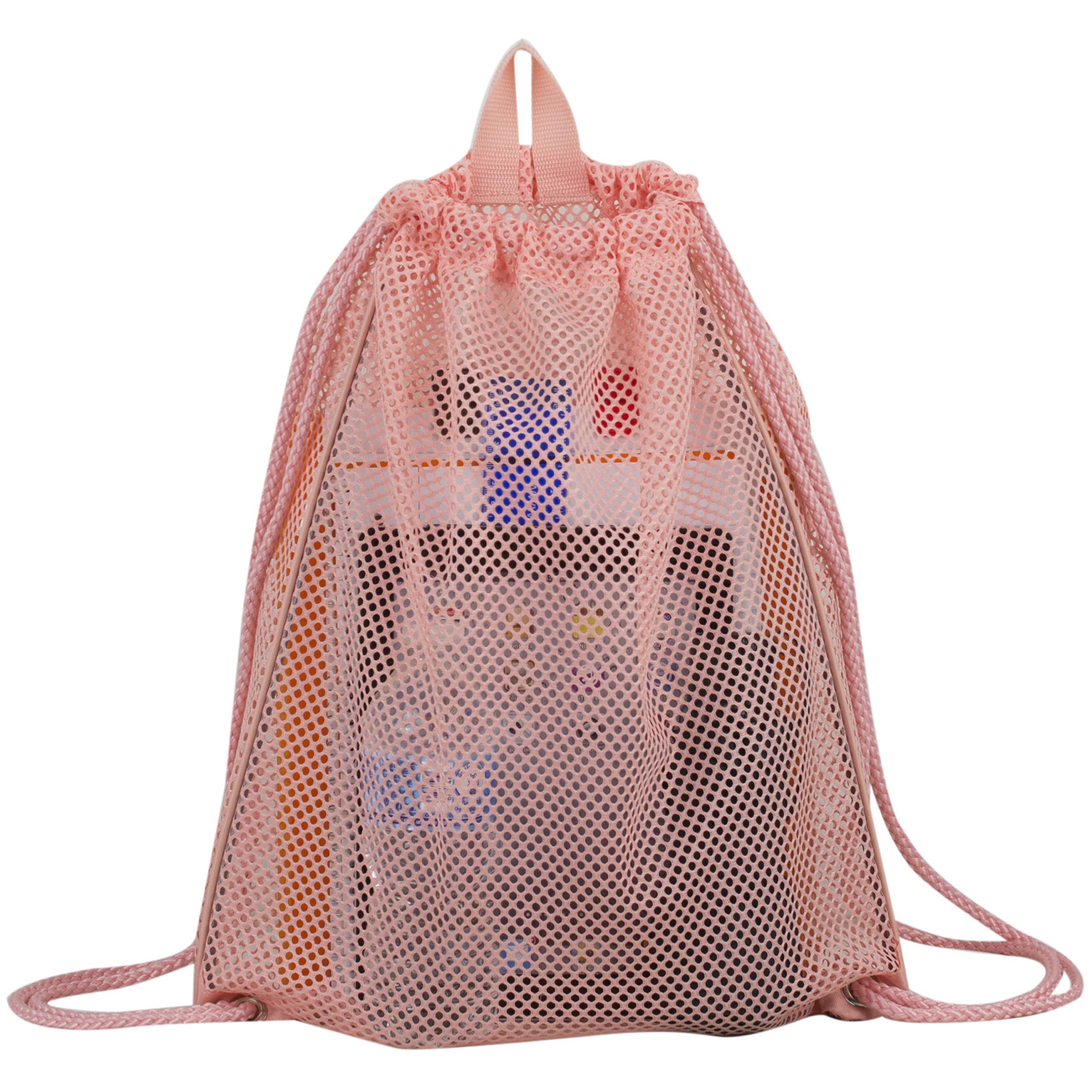 Eastsport Lightweight Mesh Drawstring Backpack - Breathable Gym Sackpack for Travel, College, Beach & Shopping | Perfect for Workouts, Campus Life & Outdoor Activities