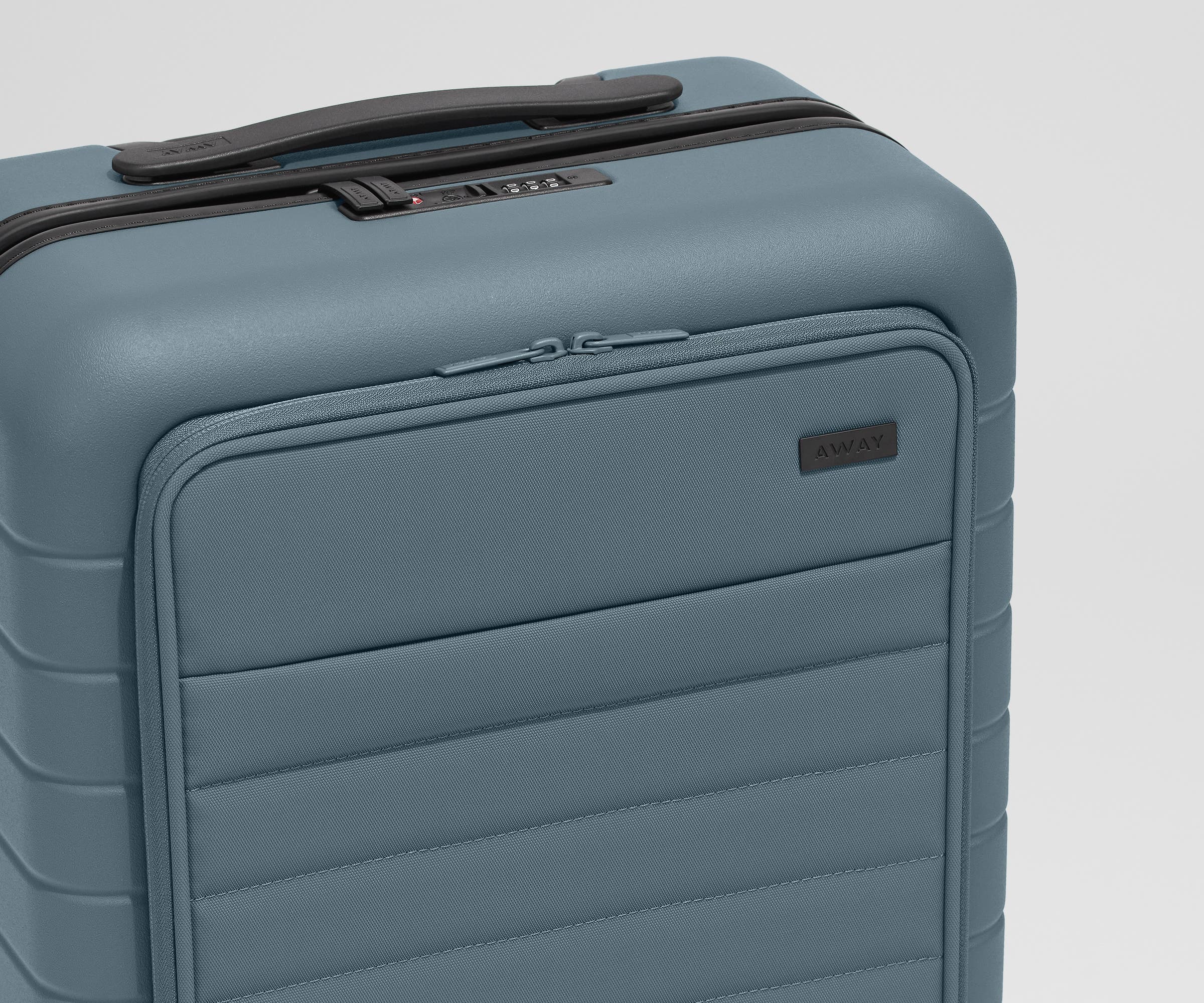 Executive Bigger Carry On Luggage in Coast Blue - Perfect for Business Travel & Weekend Getaways