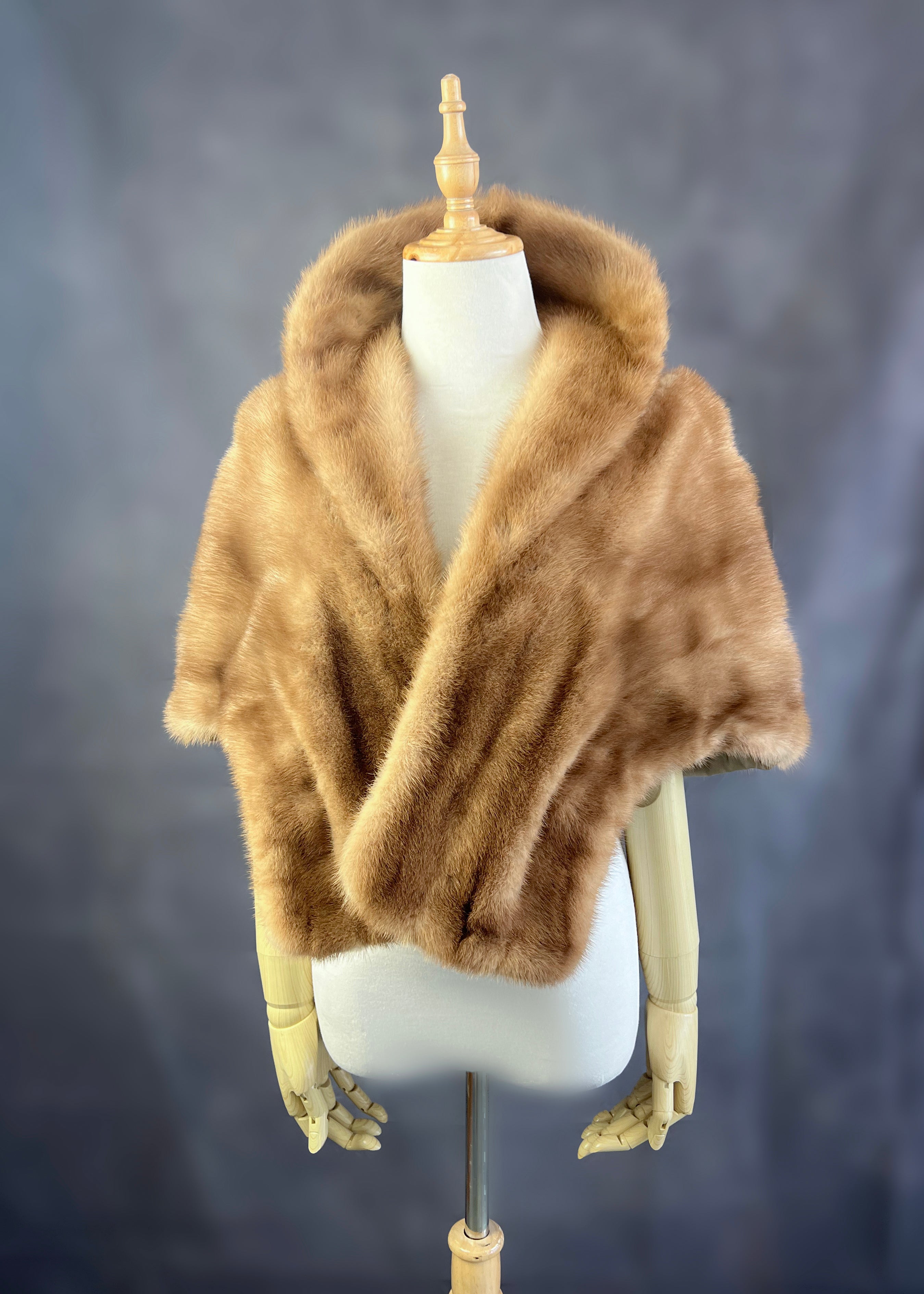 Luxury Real Mink Fur Stole Shawl - Soft & Warm Winter Wrap for Women (Mink01) | Perfect for Evening Parties, Weddings & Cold Weather Fashion
