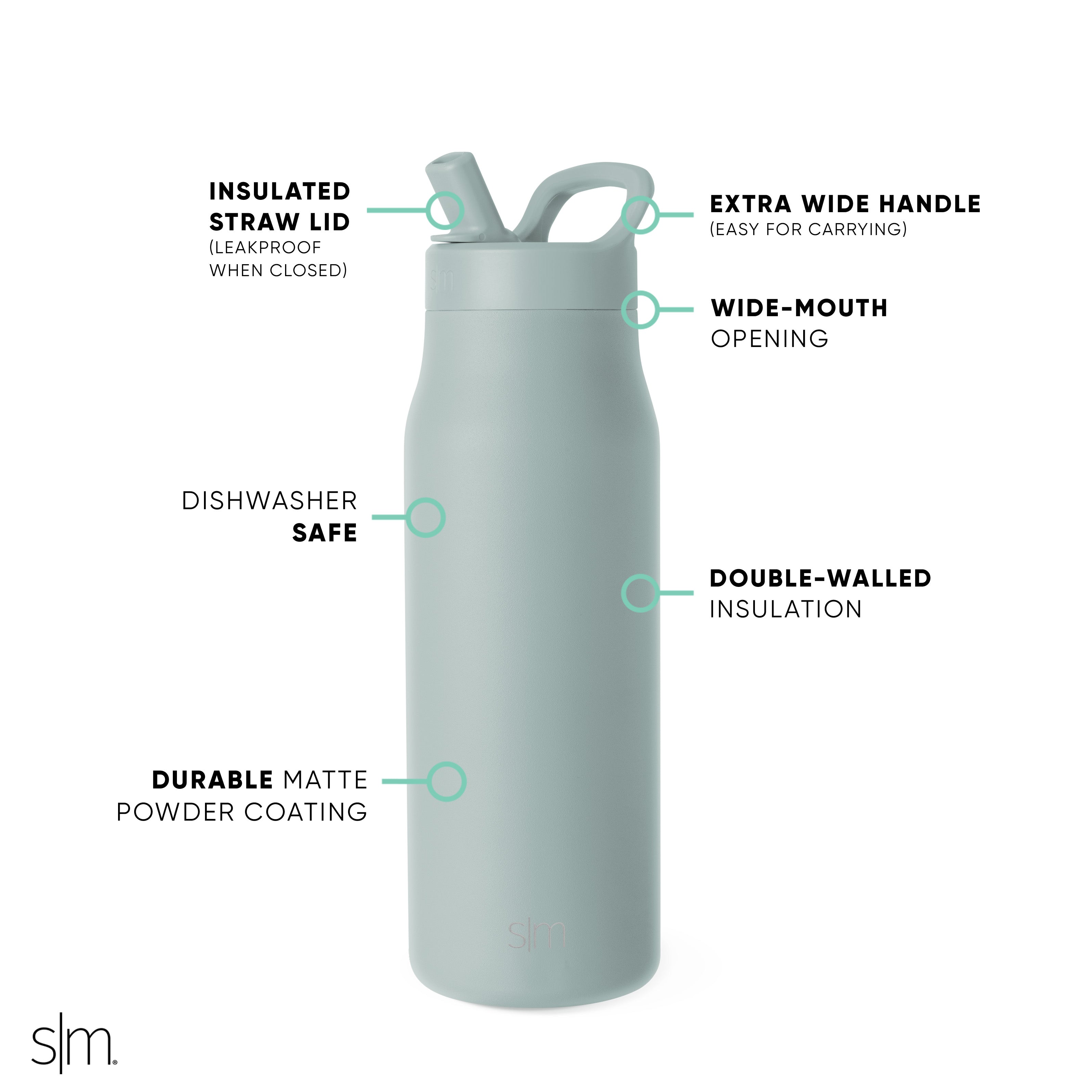 Stainless Steel Tumbler Cup with Manual Straw Lid - 20oz Insulated Travel Mug for Hot & Cold Drinks - Perfect for Office, Gym, and Outdoor Activities