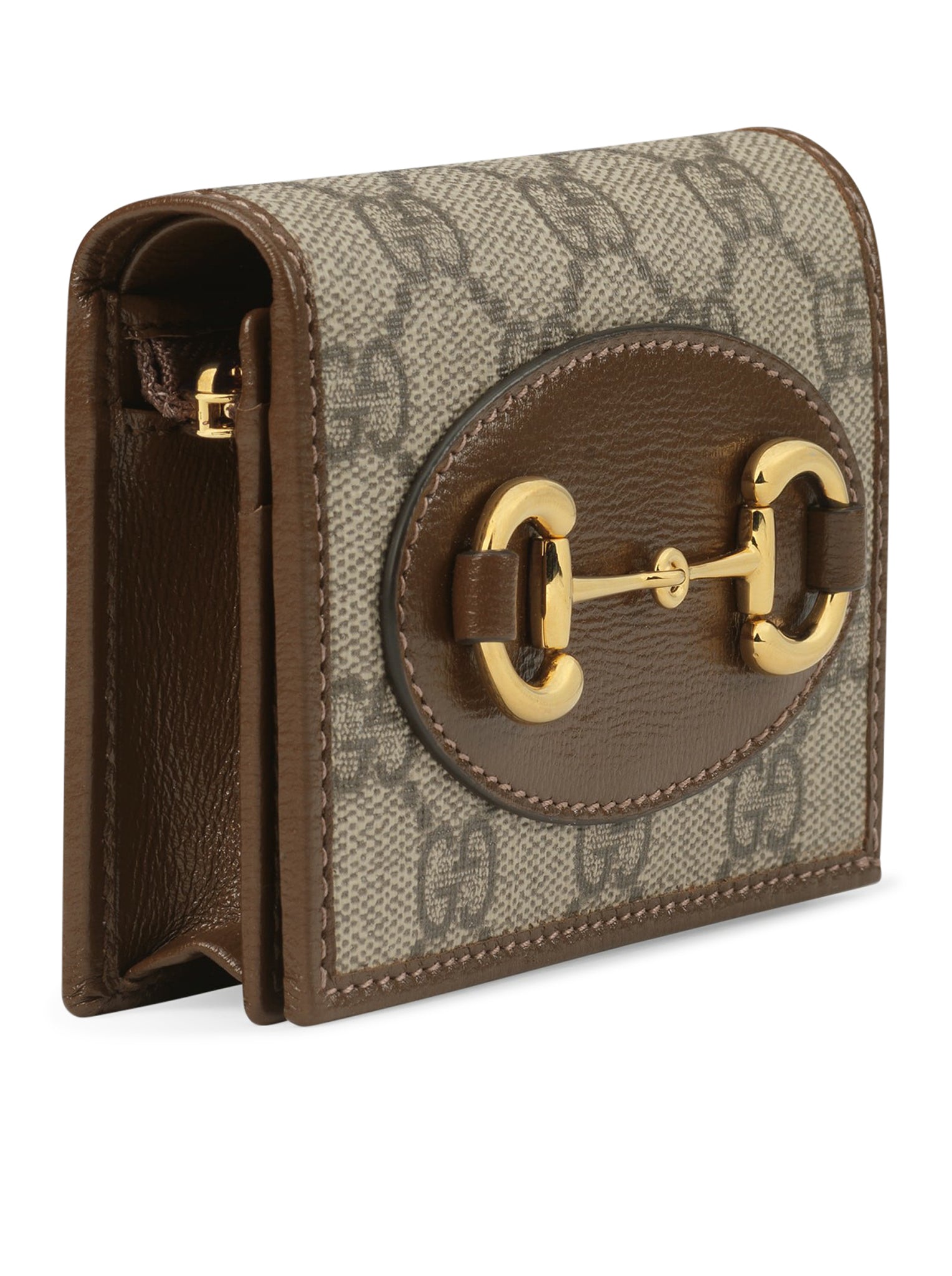 GUCCI Horsebit Leather Card Holder for Men & Women - Slim RFID Blocking Wallet for Credit Cards & ID - Perfect for Travel, Business & Everyday Use