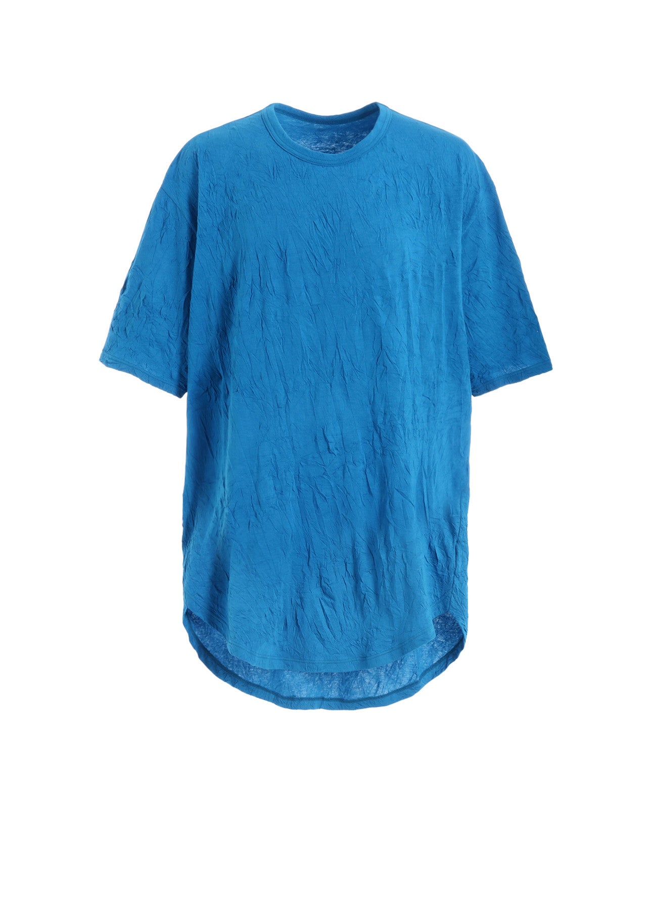 Round Neck Jumbo Short Sleeve T-Shirt with Washer Hem - Casual Comfort Wear for Everyday Outfits & Summer Fashion