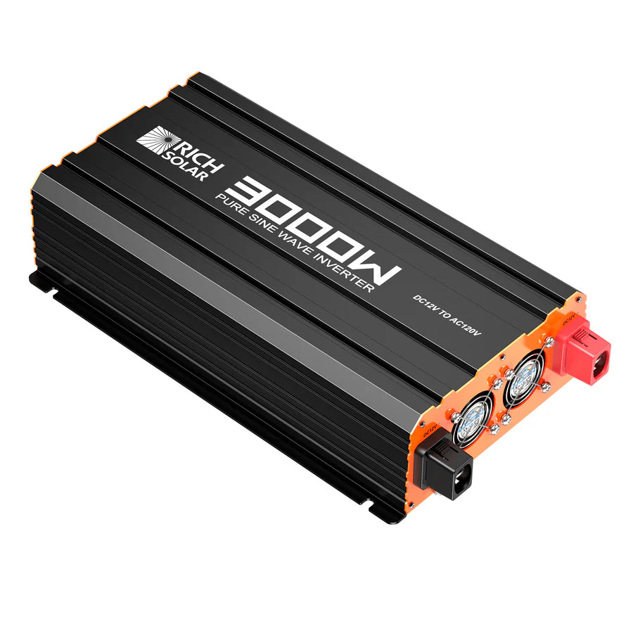 NOVA PURE 3K 3000W 12V Pure Sine Wave Power Inverter | 3000 Watt 12 Volt Industrial Grade Off Grid Inverter for RV, Truck, Boat, Van, Camper | Reliable Backup Power for Camping, Road Trips & Emergency Use | High Efficiency Energy Conversion