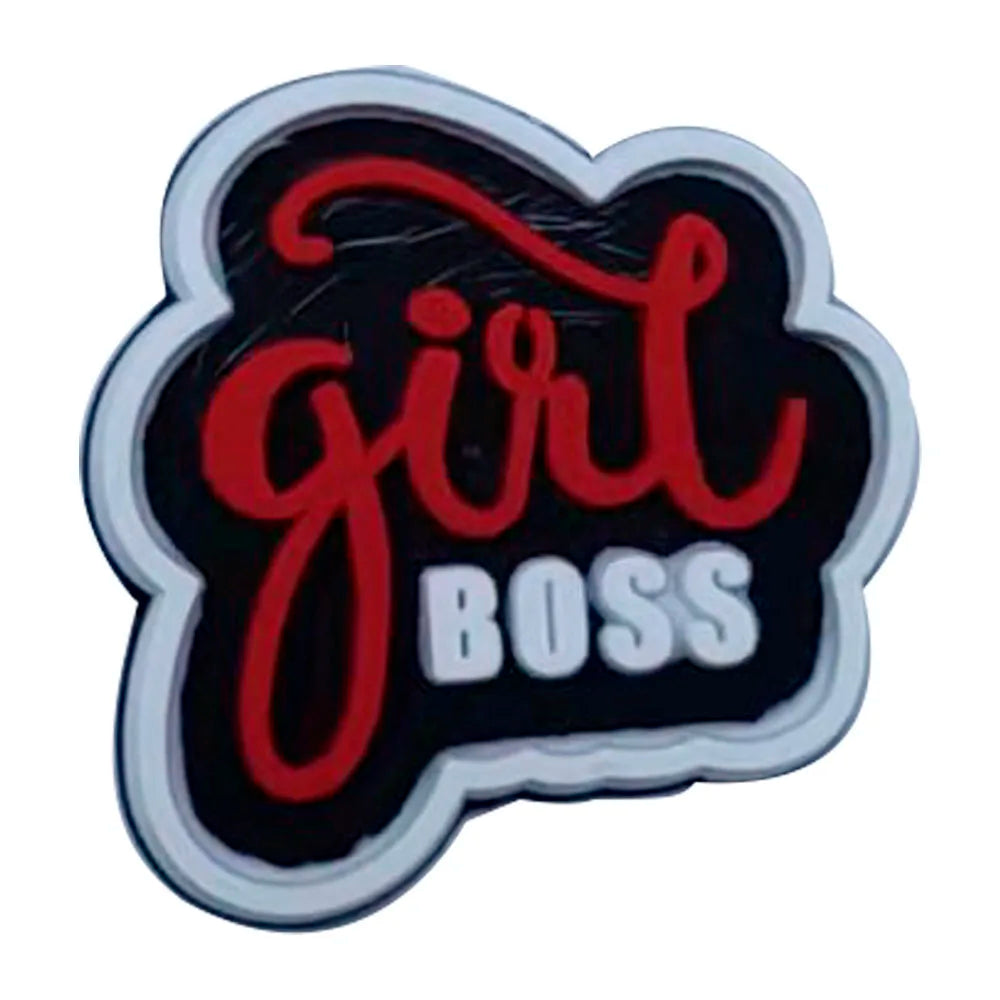 1PCS PVC Cute Cartoon Shoe Charms - Melanin Black Girl Boss Buckle Clog Ornaments - Handmade 