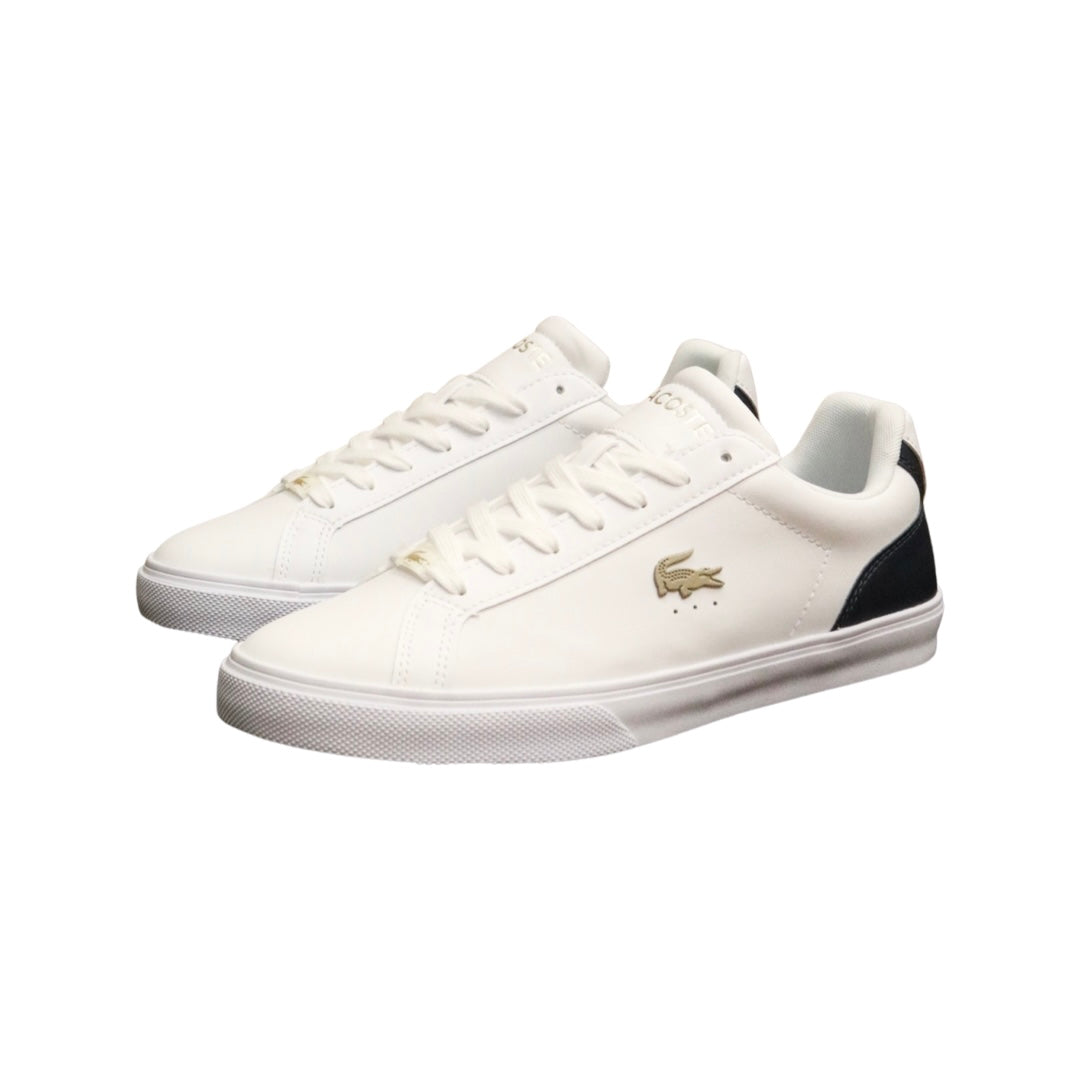 Lacoste Lerond Pro 123 Men's Tennis Shoes - White Gold Navy Colorway | Premium Comfort & Style for Court & Casual Wear