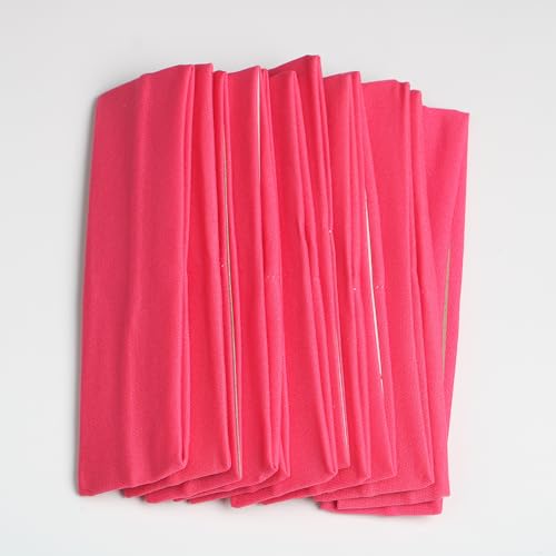 12pcs rose red yoga sport headband