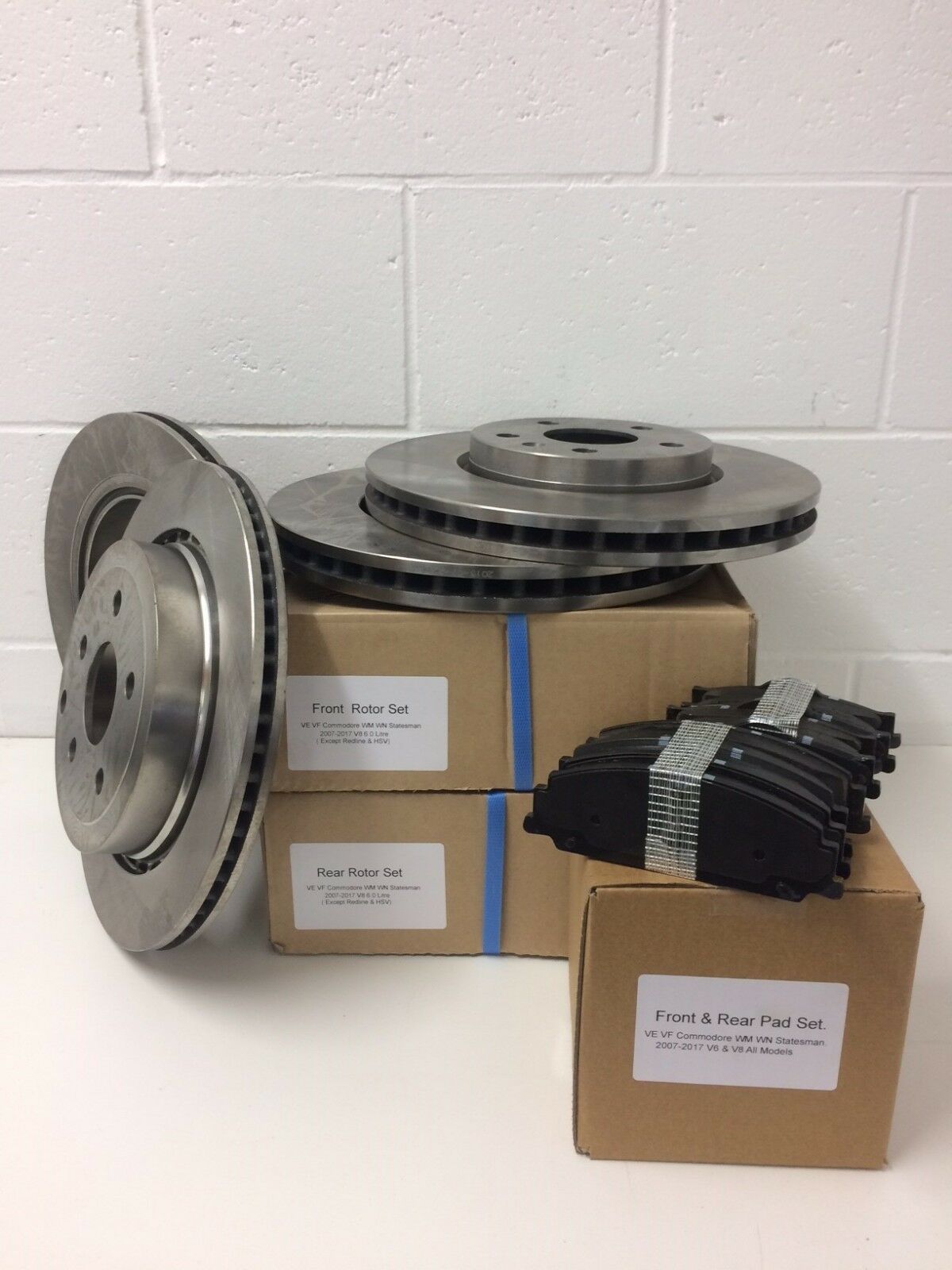 Holden Commodore VE VF & Statesman WM WN 6.0L Brake Rotor and Pad Set - High Performance Disc Brakes for Smooth Stopping | Perfect for Daily Driving, Highway Cruising & Heavy Loads