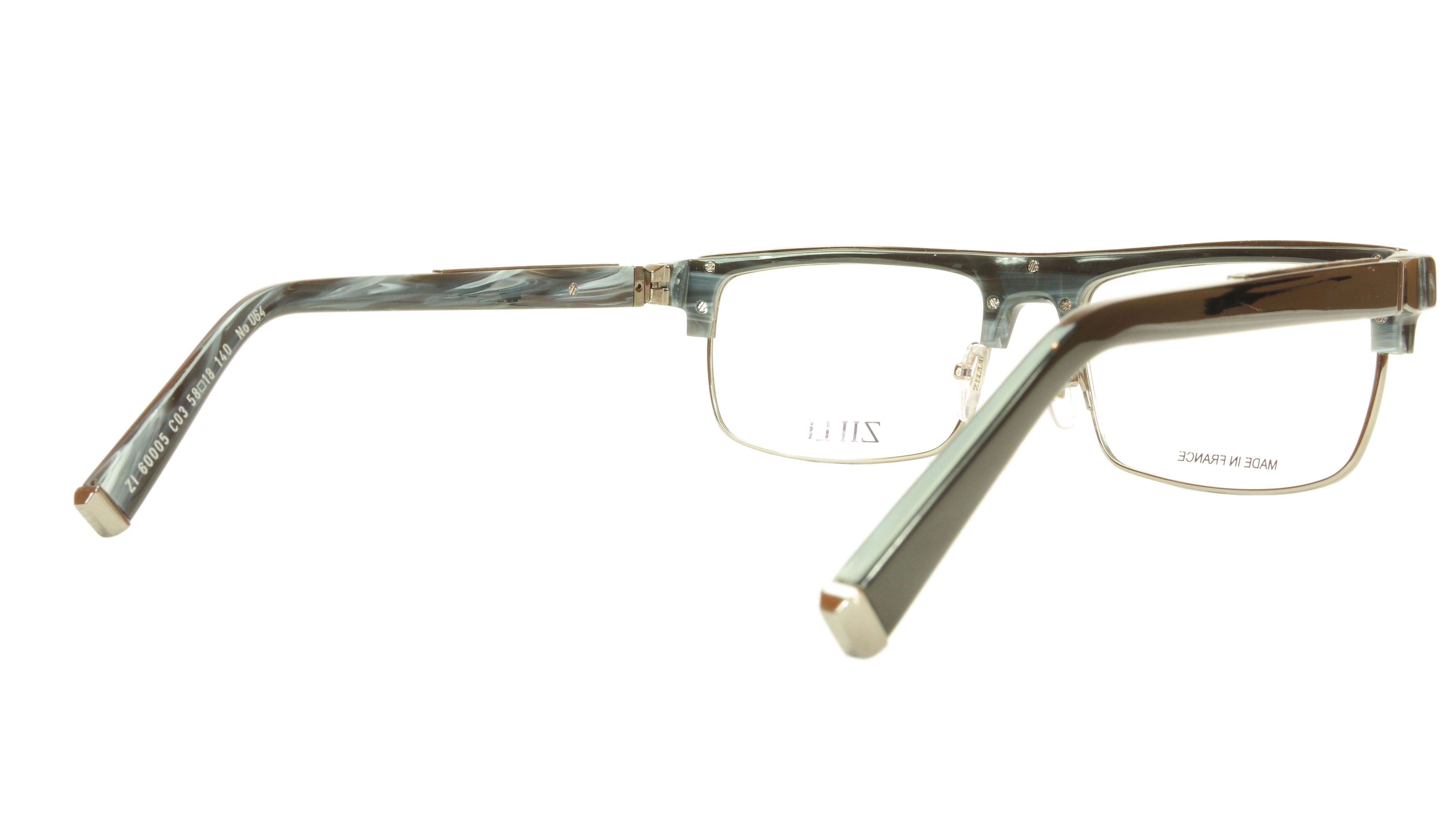 ZILLI Premium Black Horn & Titanium Eyewear - Stylish Sunglasses for Men & Women - Perfect for Outdoor Activities, Driving, and Fashion Accessories