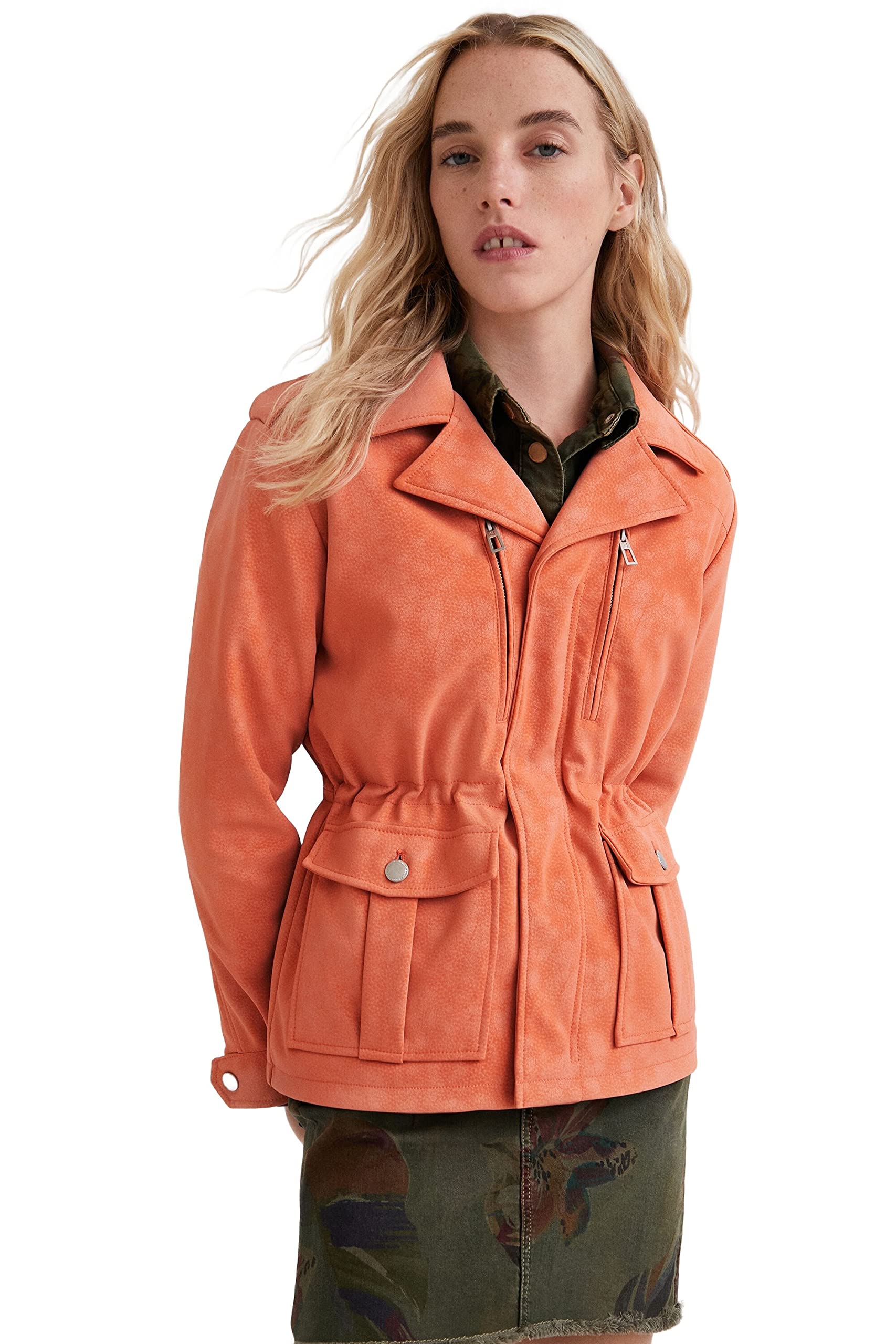 Desigual Women's Winter Coat - Waterproof Warm Jacket with Hood, Lightweight Puffer Coat for Outdoor Activities | Perfect for Hiking, Skiing & Daily Commute
