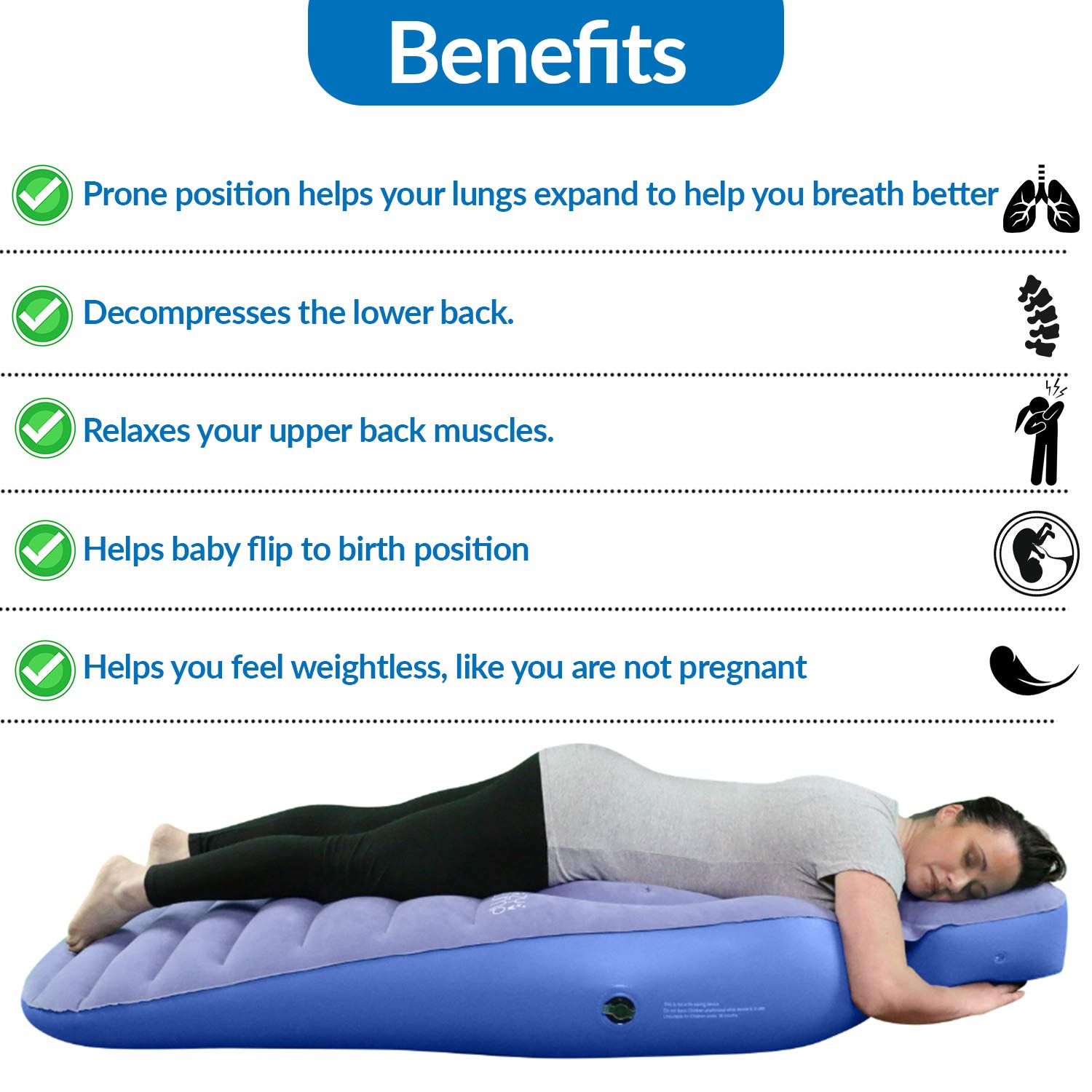 Cozy Bump Pregnancy Pillow - Best Maternity Body Pillow for Side Sleepers & Back Pain Relief | U-Shaped Full Body Support for Pregnant Women | Perfect Pregnancy Gift & Nursing Pillow | Ideal for Sleeping, Reading & Breastfeeding Comfort