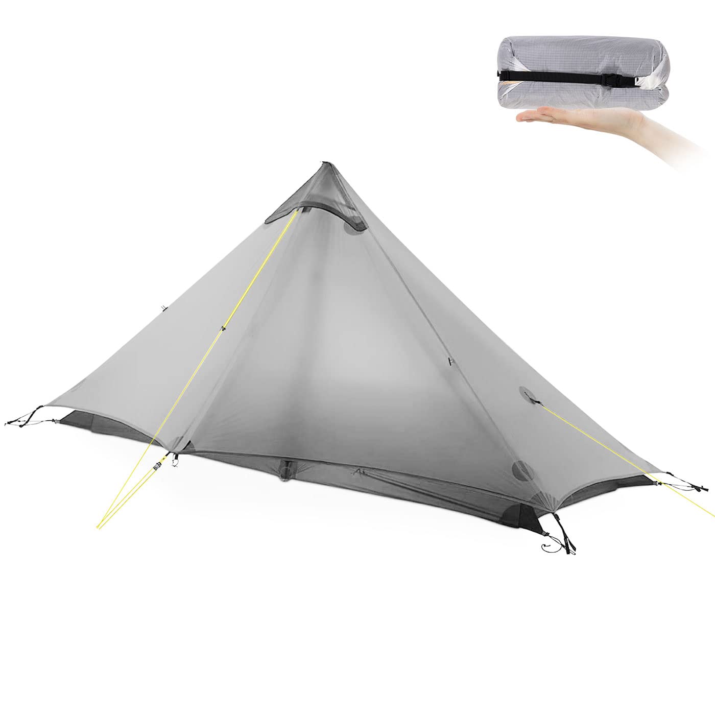 Ultralight 1/2 Person 3-Season Backpacking Tent - Lightweight LanShan Camping Shelter for Hiking, Trekking & Outdoor Adventures | Perfect for Solo Travelers & Couples Camping Trips