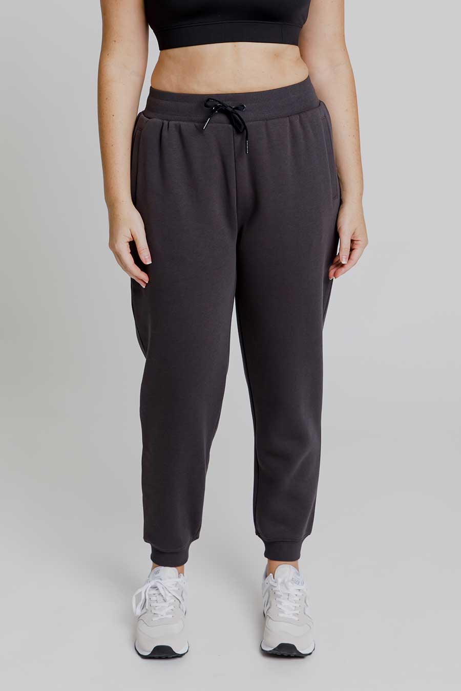 Off Duty Trackpants - Charcoal Black | Comfortable Casual Joggers for Men & Women | Perfect for Lounge, Gym & Streetwear