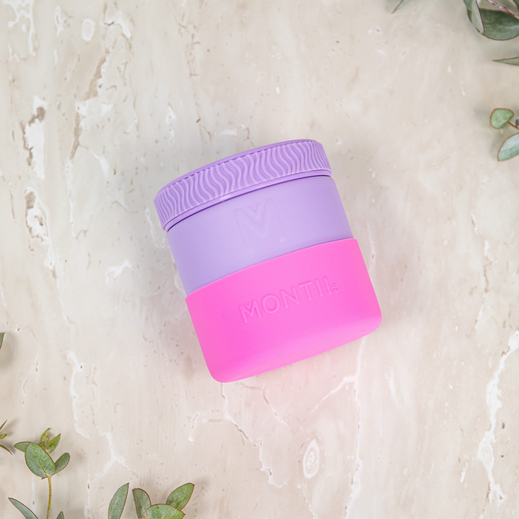 MontiiCo Stainless Steel Insulated Food Jar - 16oz Leak-Proof Thermal Lunch Container for Hot & Cold Meals - Perfect for School, Office, Camping & Travel - Lilac Purple