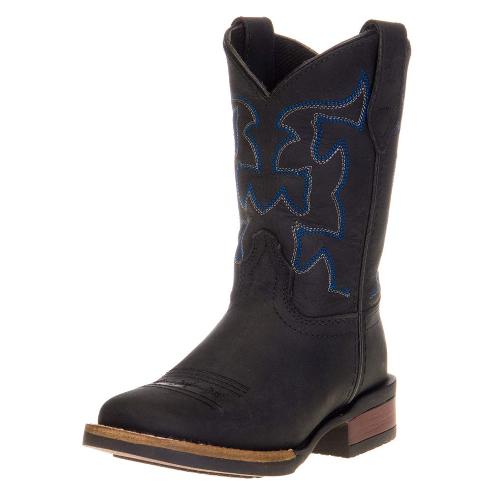 ROPER Boys Cowhide Leather Boots for Toddler & Little Kid - Durable & Stylish for Outdoor Play, Ranch Adventures & Everyday Wear