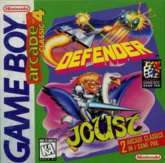 Arcade Classic 4: Defender & Joust Game for GameBoy - Retro Gaming Collection | Perfect for Nostalgic Gamers & Classic Arcade Lovers