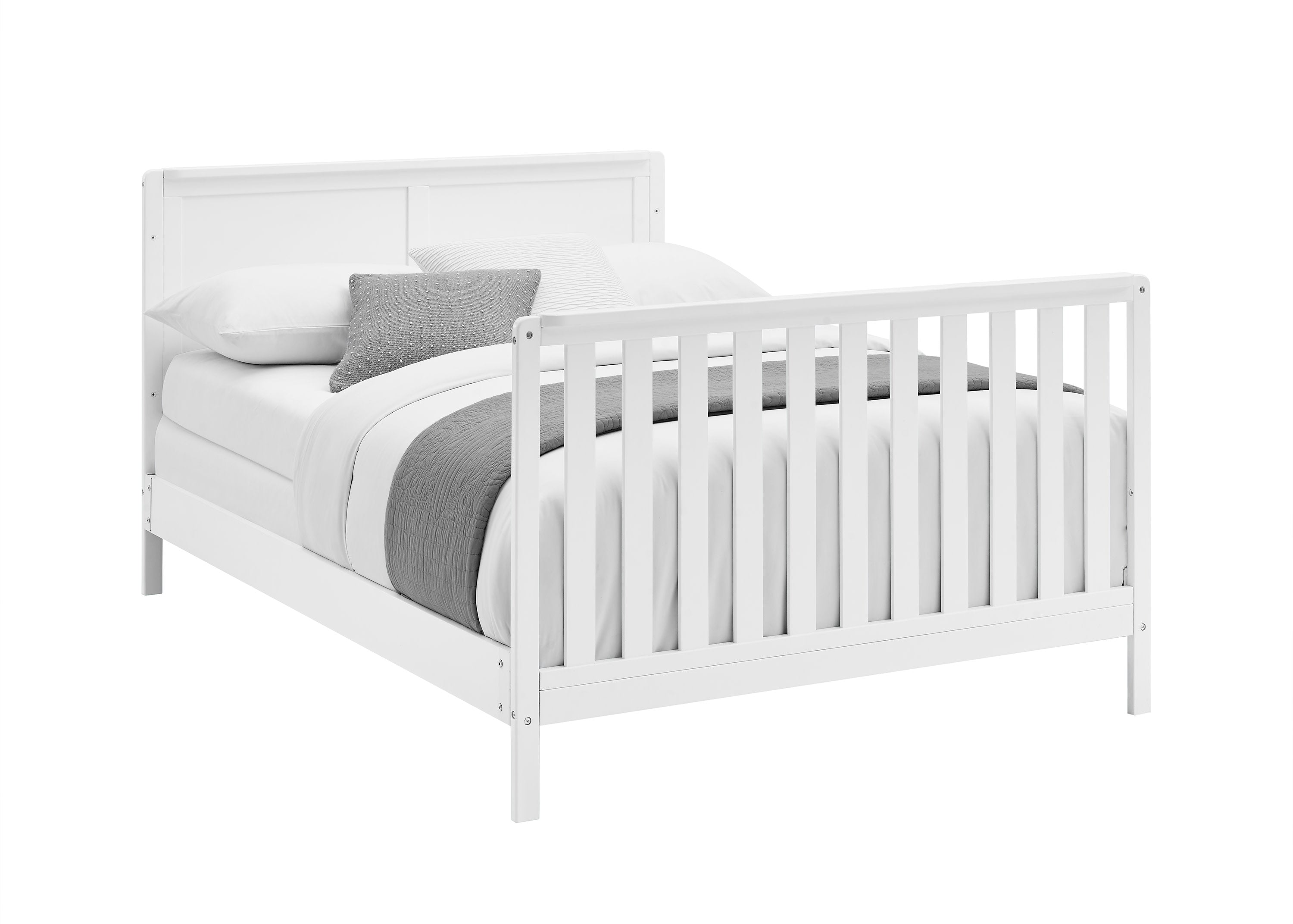 Hartley 6-in-1 Convertible Baby Crib - Toddler Bed & Full-Size Bed Frame - Nursery Furniture for Boys & Girls - Perfect for Newborn to Teen Years