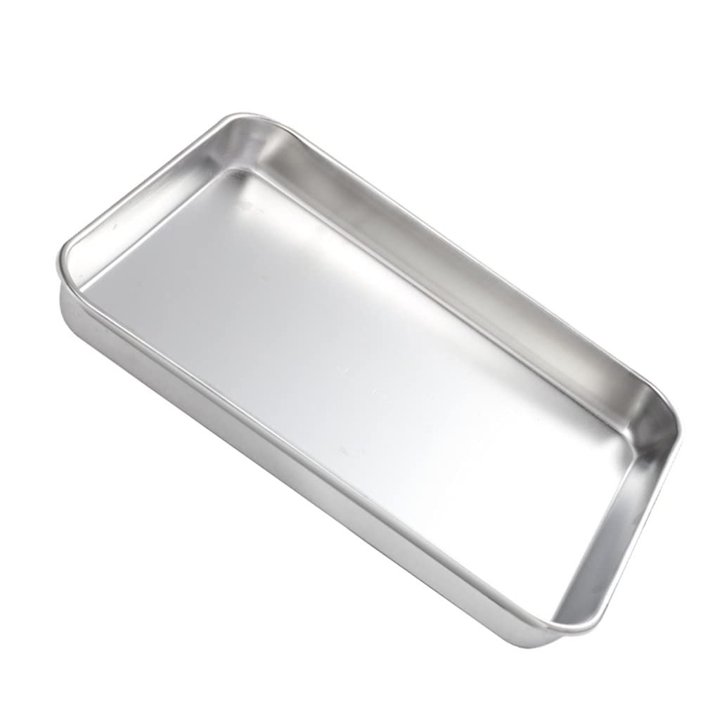 DOITOOL Stainless Steel Baking Sheet Pan - 12x16 Inch Rectangular Cookie Tray for Toaster Oven, Fruitcake, Cookies | Durable Metal Bakeware for Kitchen Cooking, Baking & Serving | Perfect for Parties, Tea Time & Holiday Desserts