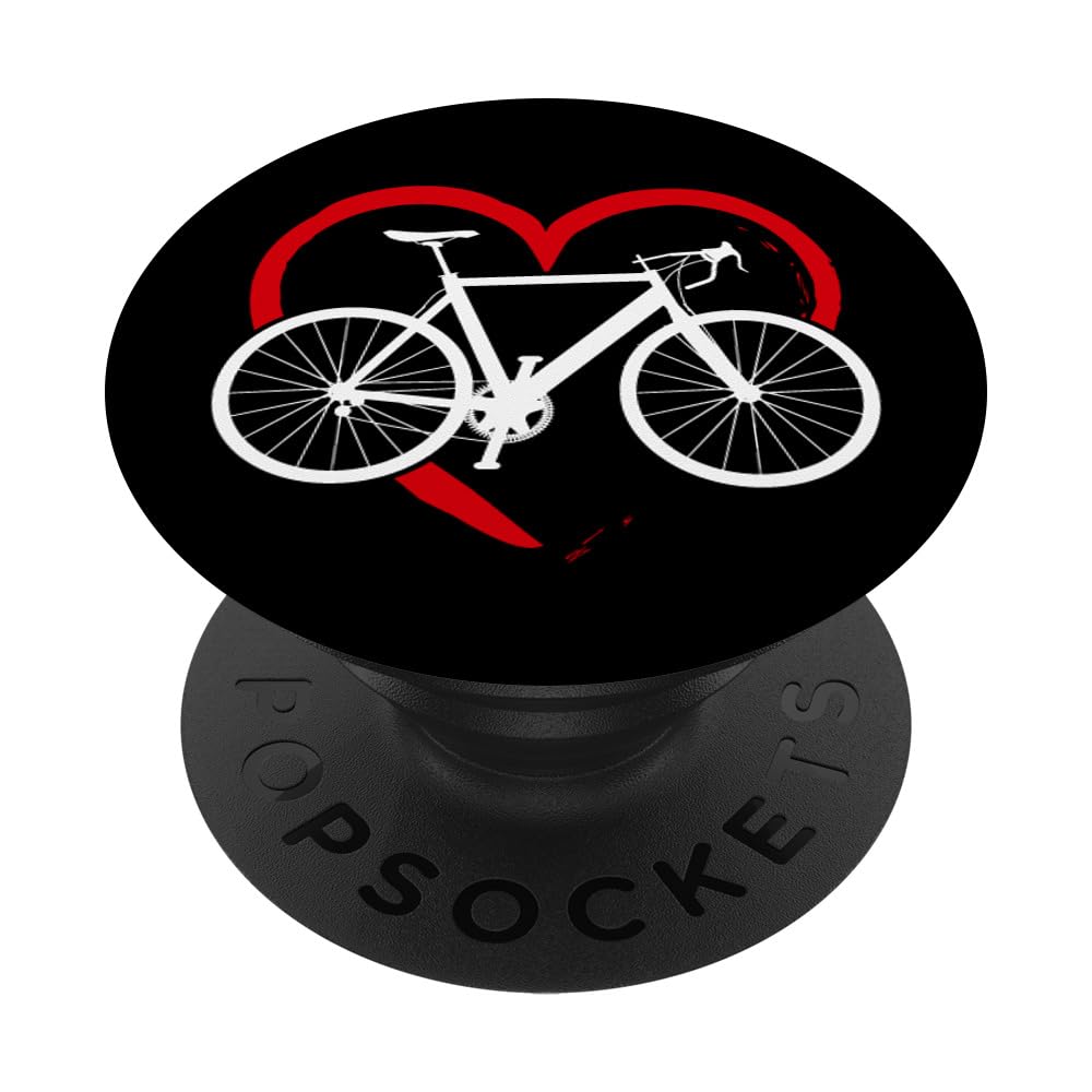 Bicycle Love Cyclist Gift PopSocket - Swappable PopGrip for Phones & Tablets, Perfect for Cycling Enthusiasts & Outdoor Adventures