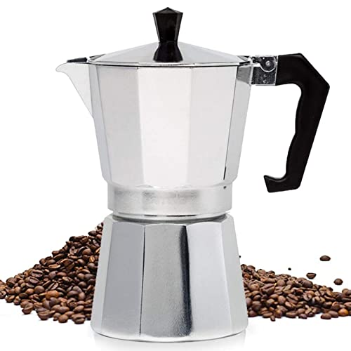 Premium Electric Espresso Coffee Maker - 50/100/150ml Durable Moka Pot for Home & Office Use | Fast Brewing, Easy Clean Cafeteria Percolator | Perfect for Italian Coffee, Camping & Daily Morning Routine