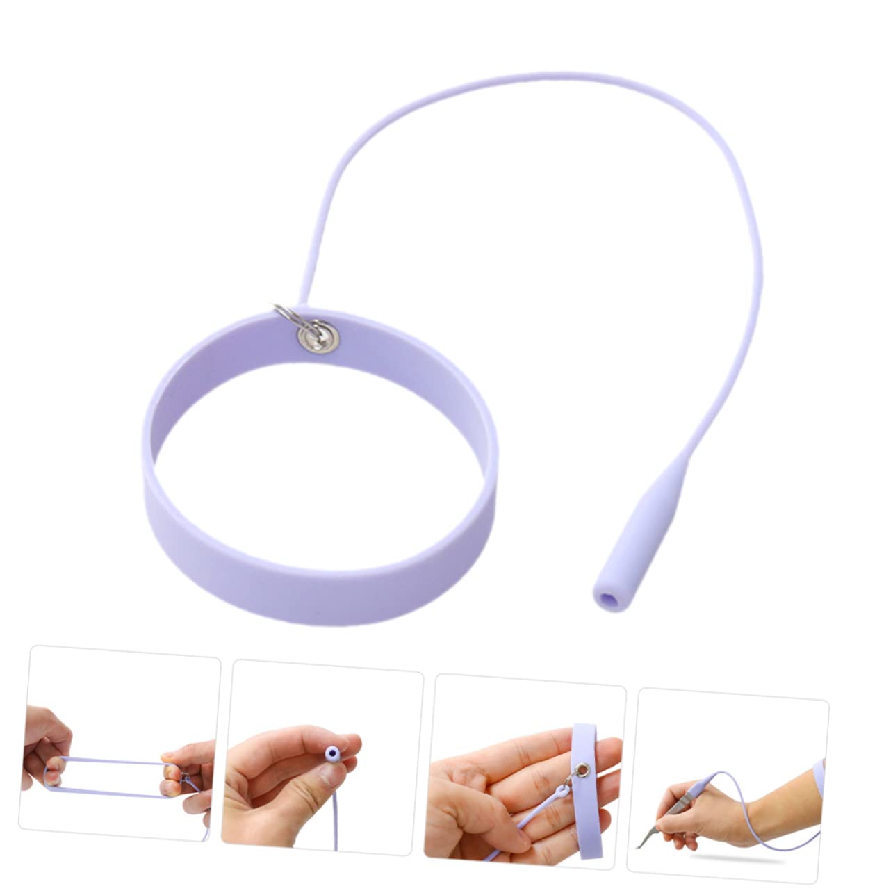Professional Silicone Eyelash Tweezer & Lash Separator Tool - Purple Lash Extension Tweezers for Perfect Makeup Application | Ideal for Salon, Home Use & Professional Makeup Artists