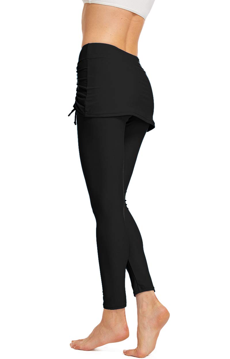 Seagoo Women's UV Protection Swim Skirt with Built-in Leggings - Quick Dry Swimwear for Beach, Pool & Water Aerobics