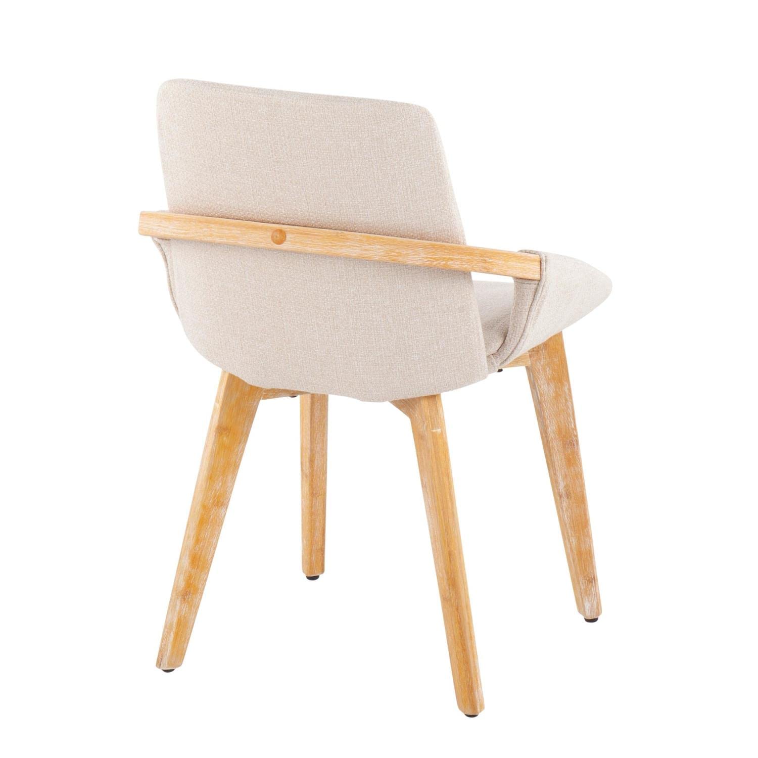 LumiSource Cosmo Chair - Modern Upholstered Dining Chairs Set of 2, Mid-Century Style Kitchen Chairs with Padded Seat for Dining Table - Perfect for Home, Restaurant and Office Use