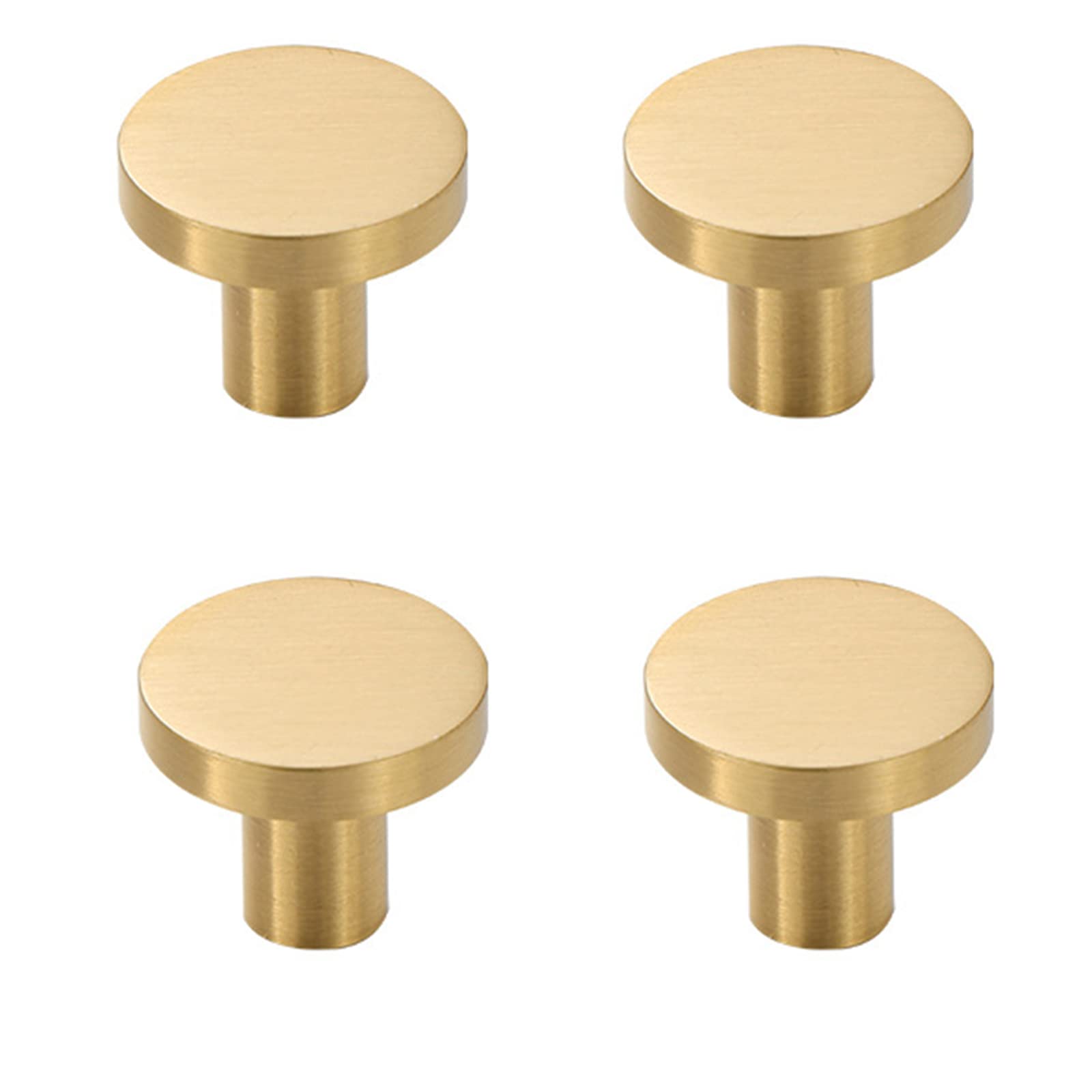 Gold Single Hole Cabinet Handle - Kitchen, Bookcase, Shoe Cabinet & Wardrobe Drawer Pull - Modern Home & Office Furniture Hardware Upgrade (A2)