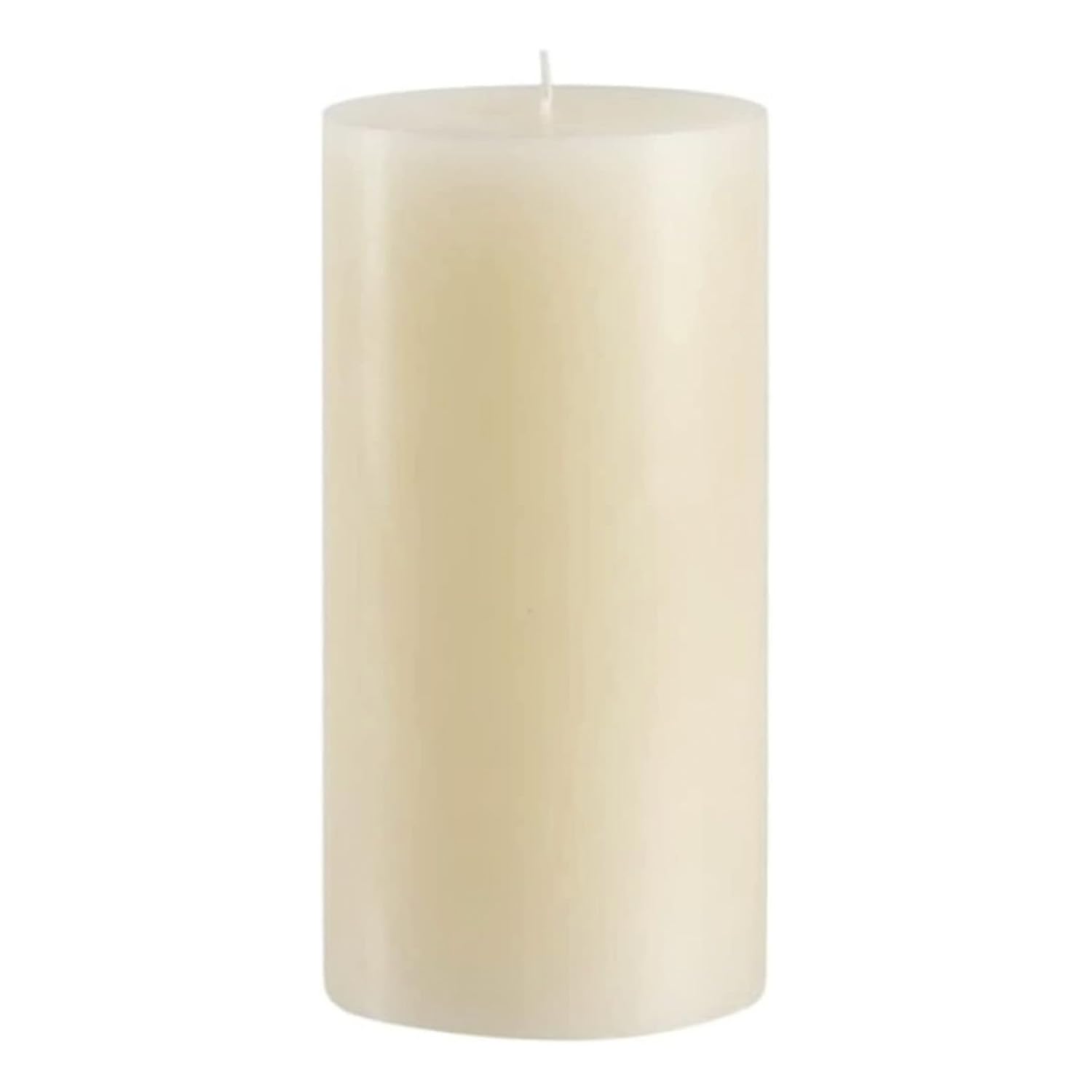 Premium Unscented Ivory Pillar Candle - 4x8 Inch Hand-Poured Luxury Candles for Home Decor, Weddings & Events | 160-Hour Burn Time, Smokeless & Dripless | Perfect for Centerpieces, Romantic Dinners & Spa Relaxation