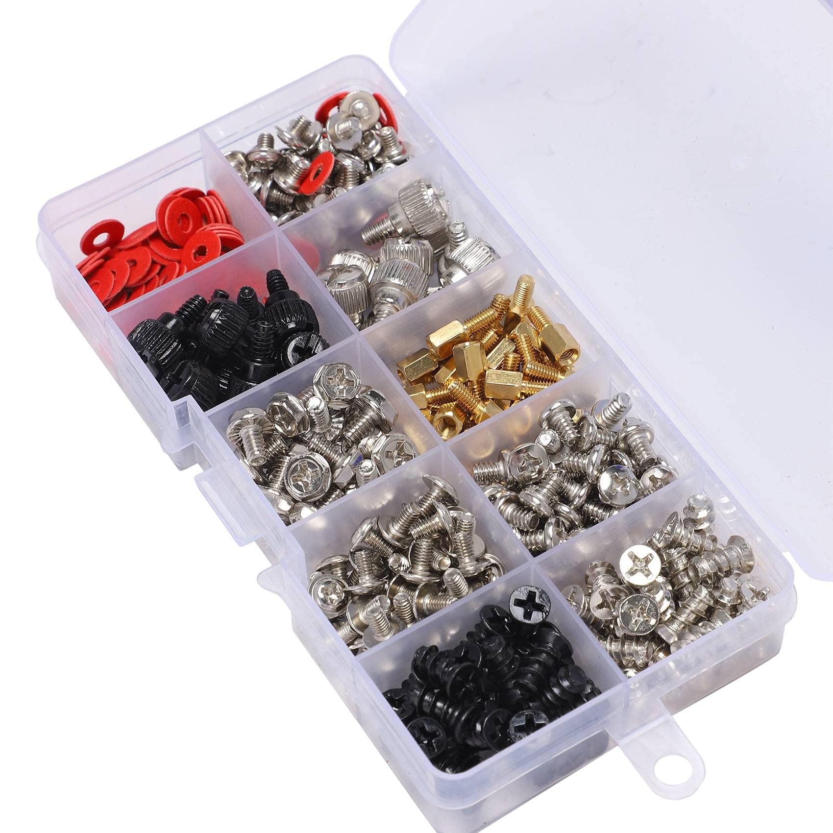 360PCS Computer Screws Kit - PC Case Screws, Motherboard Standoffs, Hard Drive & Fan Mounting Screws for PC Building & Repair - Perfect for DIY Computer Assembly, Upgrades & Maintenance