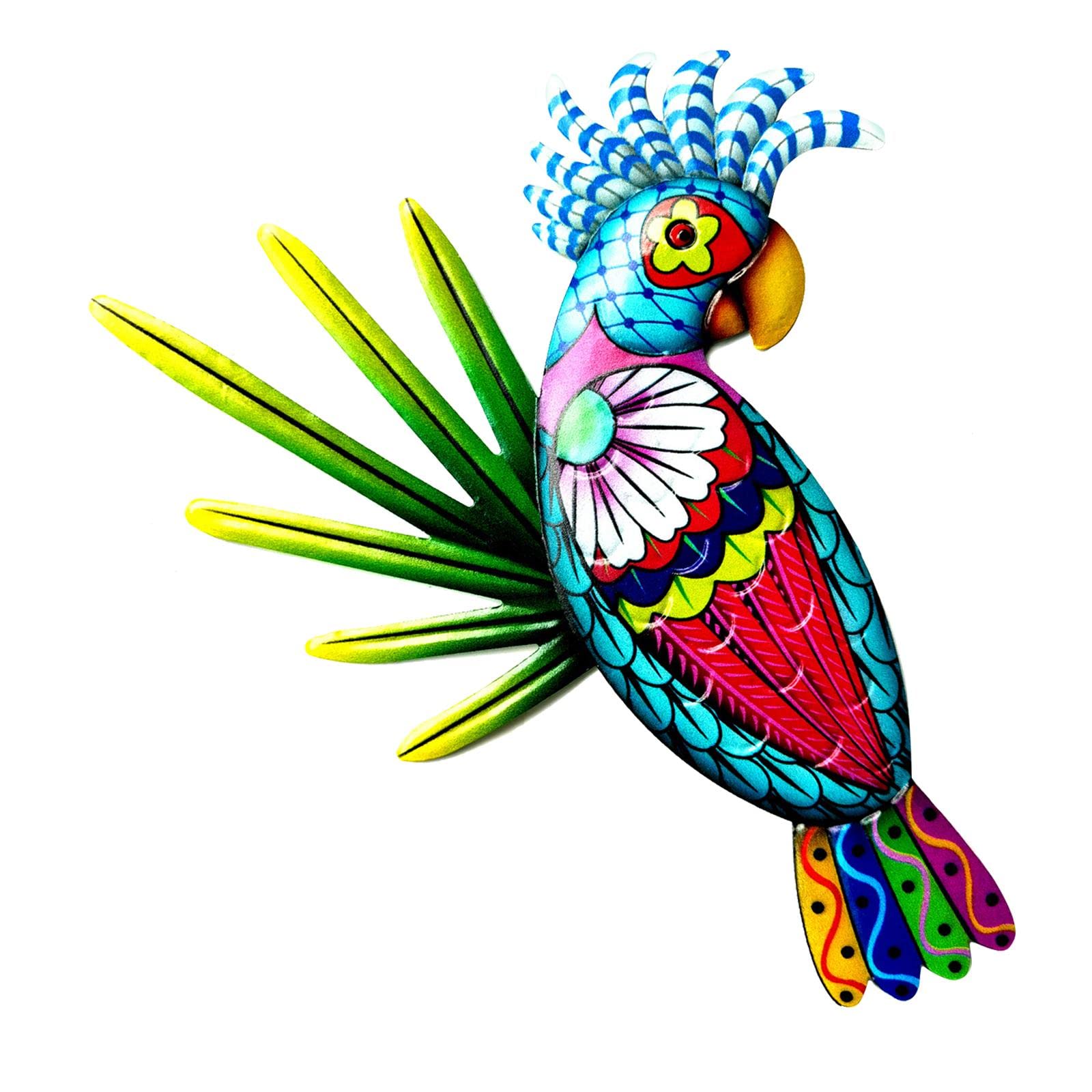 Gazechimp Colorful Metal Parrot Wall Art Decor - Set of 3 Vibrant Bird Sculptures for Living Room, Patio, Farmhouse & Bedroom - Yellow Tropical Home Décor | Perfect for Boho, Coastal & Safari Themed Spaces