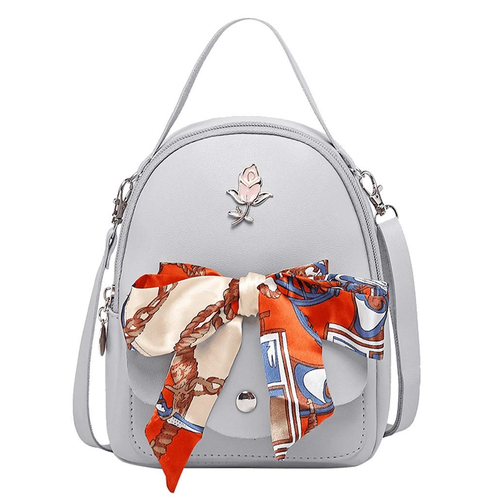 Women's Small Letter Backpack Purse - Fashion Messenger Shoulder Bag for Phone & Essentials - Leopard Print (Grey, One Size) - Perfect for Work, Travel & Daily Use